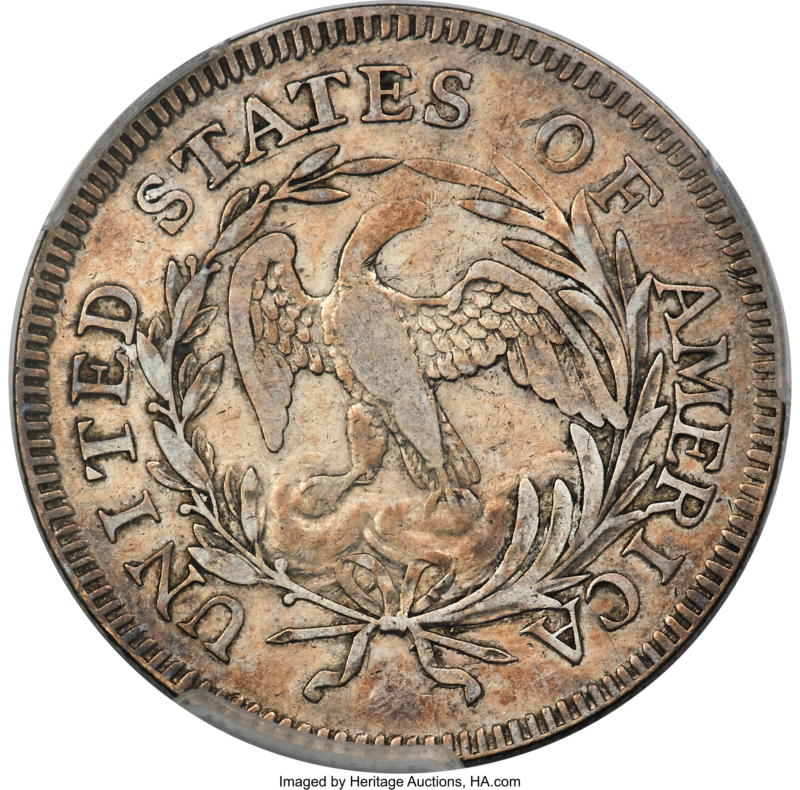Draped Bust Quarter 25c Small Eagle, 1796 [Type] VF30 CAC thumbnail 2