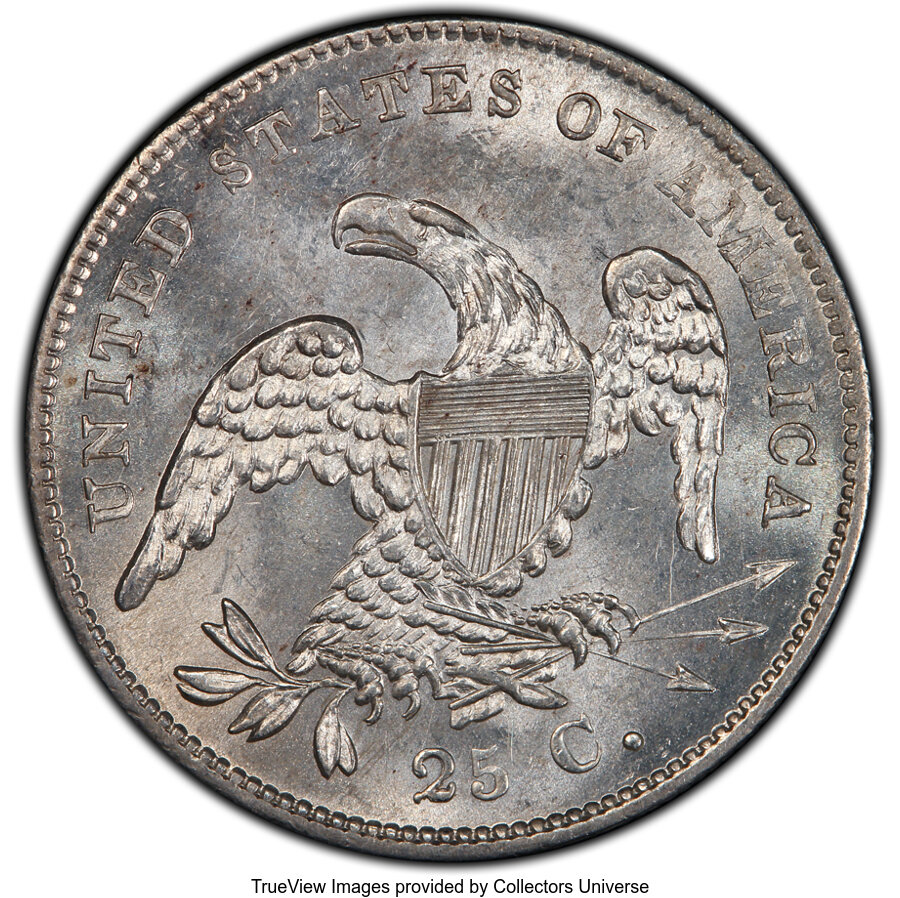 1832 25c B-2 AU53 CAC thumbnail 23