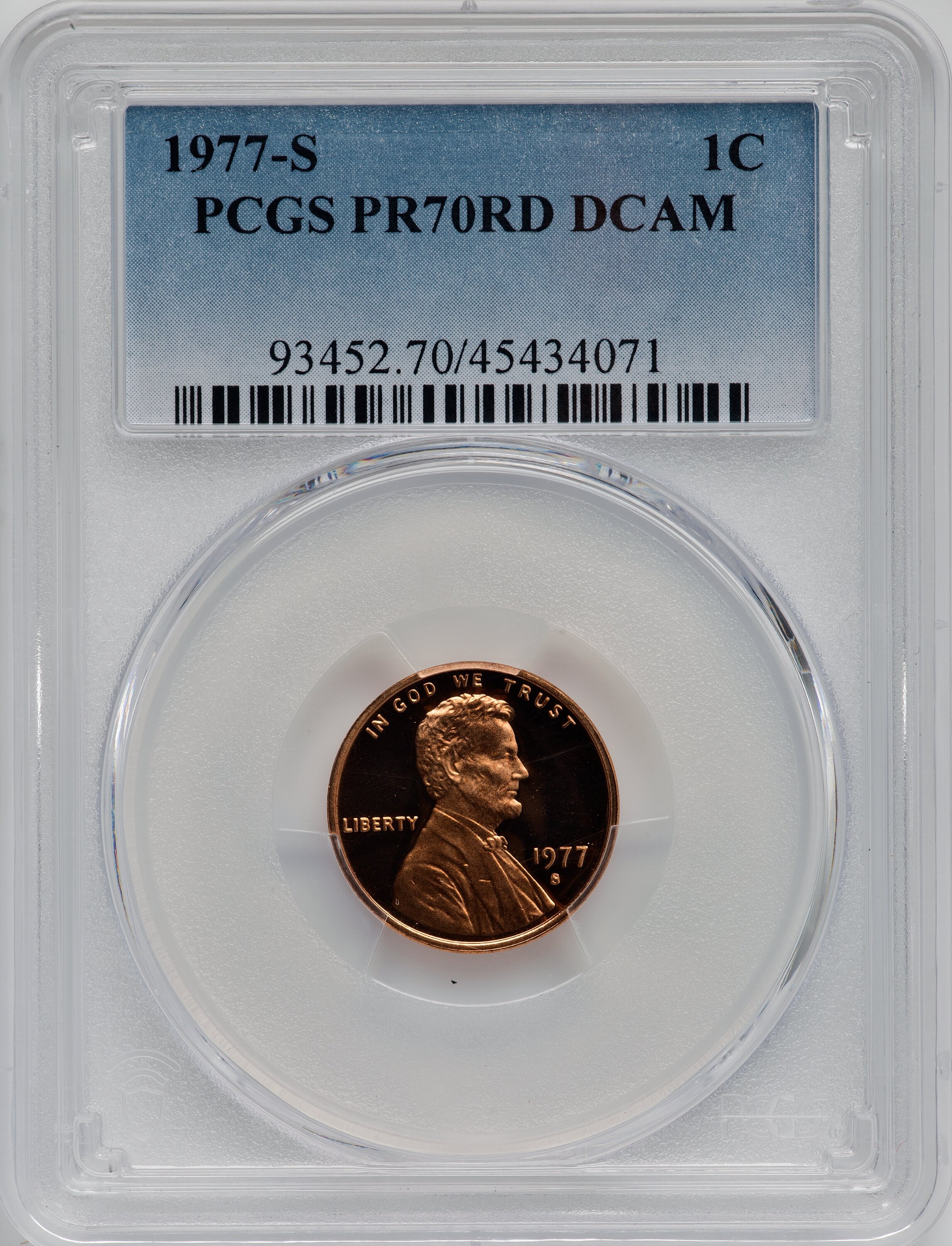 1977-S 1c PR RD DCAM PR70 RD DCAM thumbnail 15