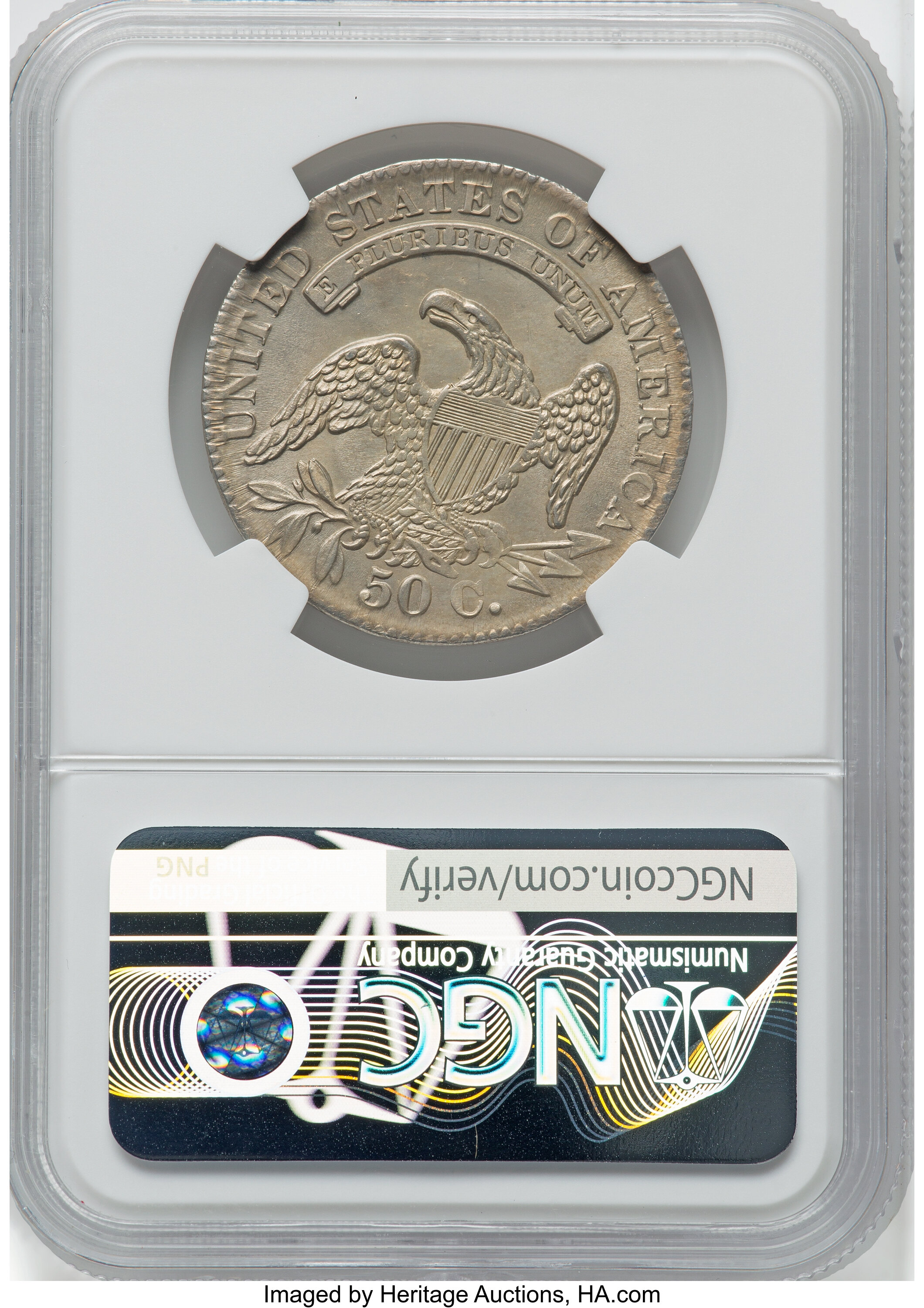 1833 50c O-103 MS62 thumbnail 2