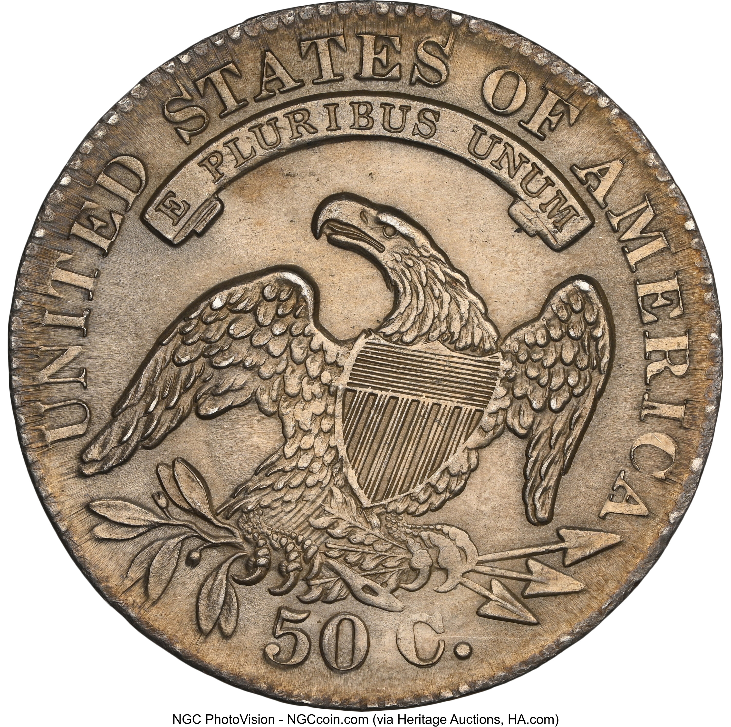 1833 50c O-103 MS62 thumbnail 3