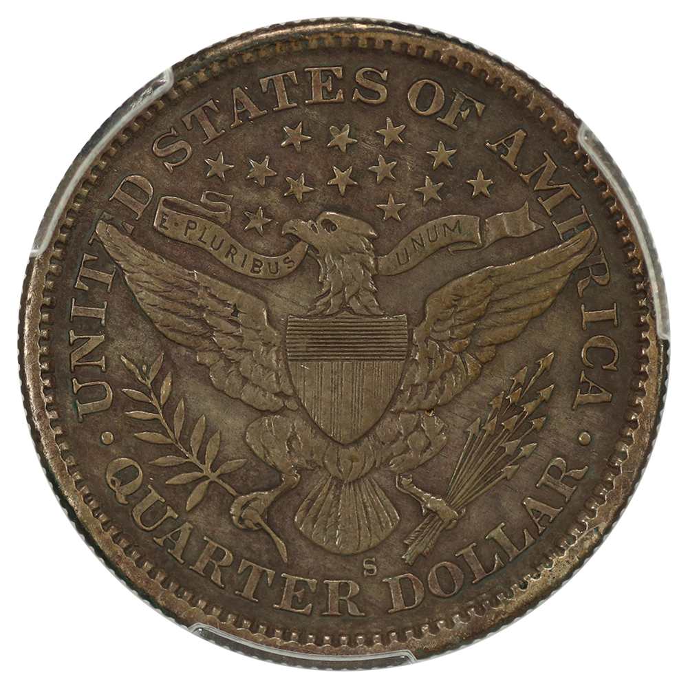 1896-S 25c XF45 thumbnail 2