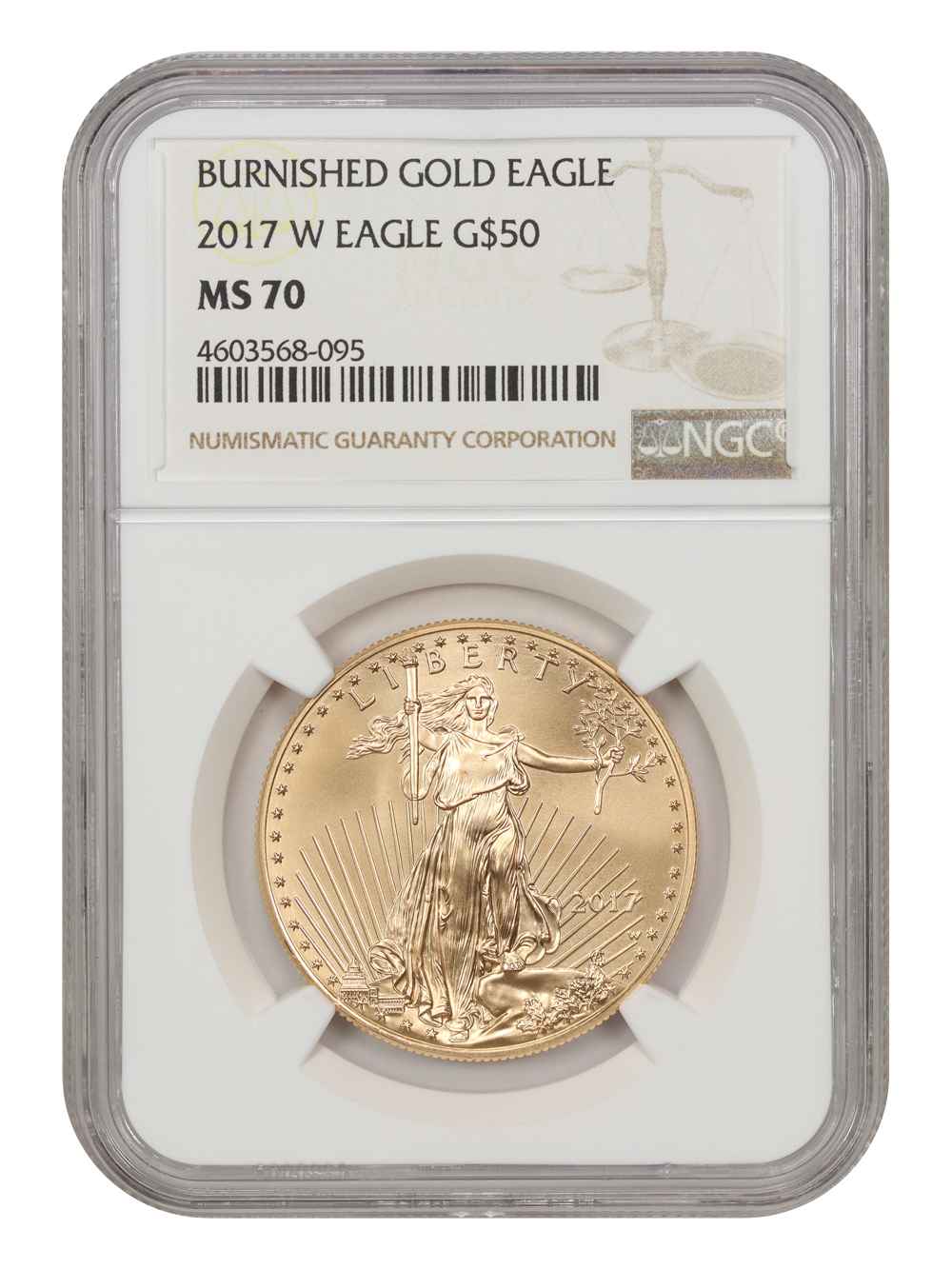 2017-W G$50  Gold Eagle, Burnished MS70 thumbnail 19
