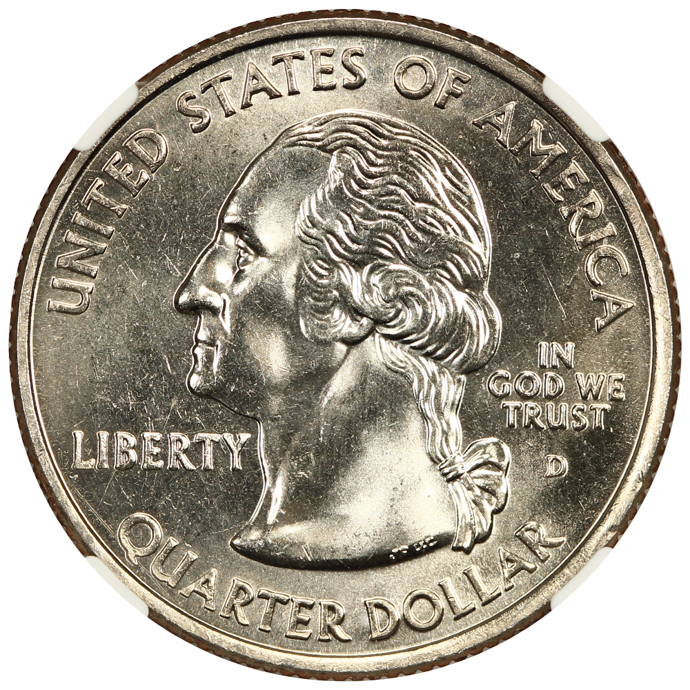 2004-D 25c Wisconsin, Extra Leaf Low MS67 thumbnail 2