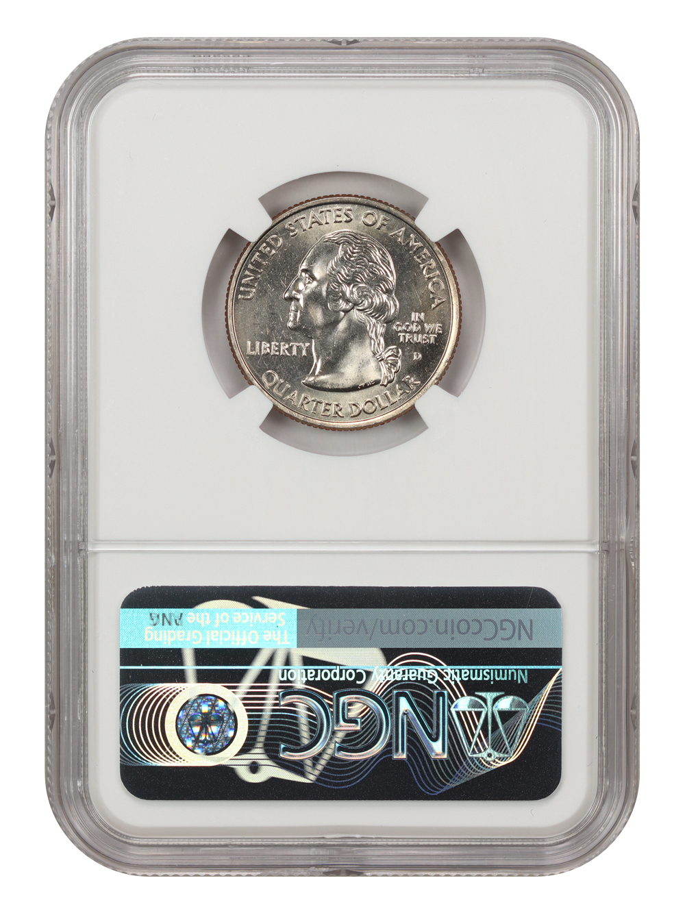 2004-D 25c Wisconsin, Extra Leaf Low MS67 thumbnail 4