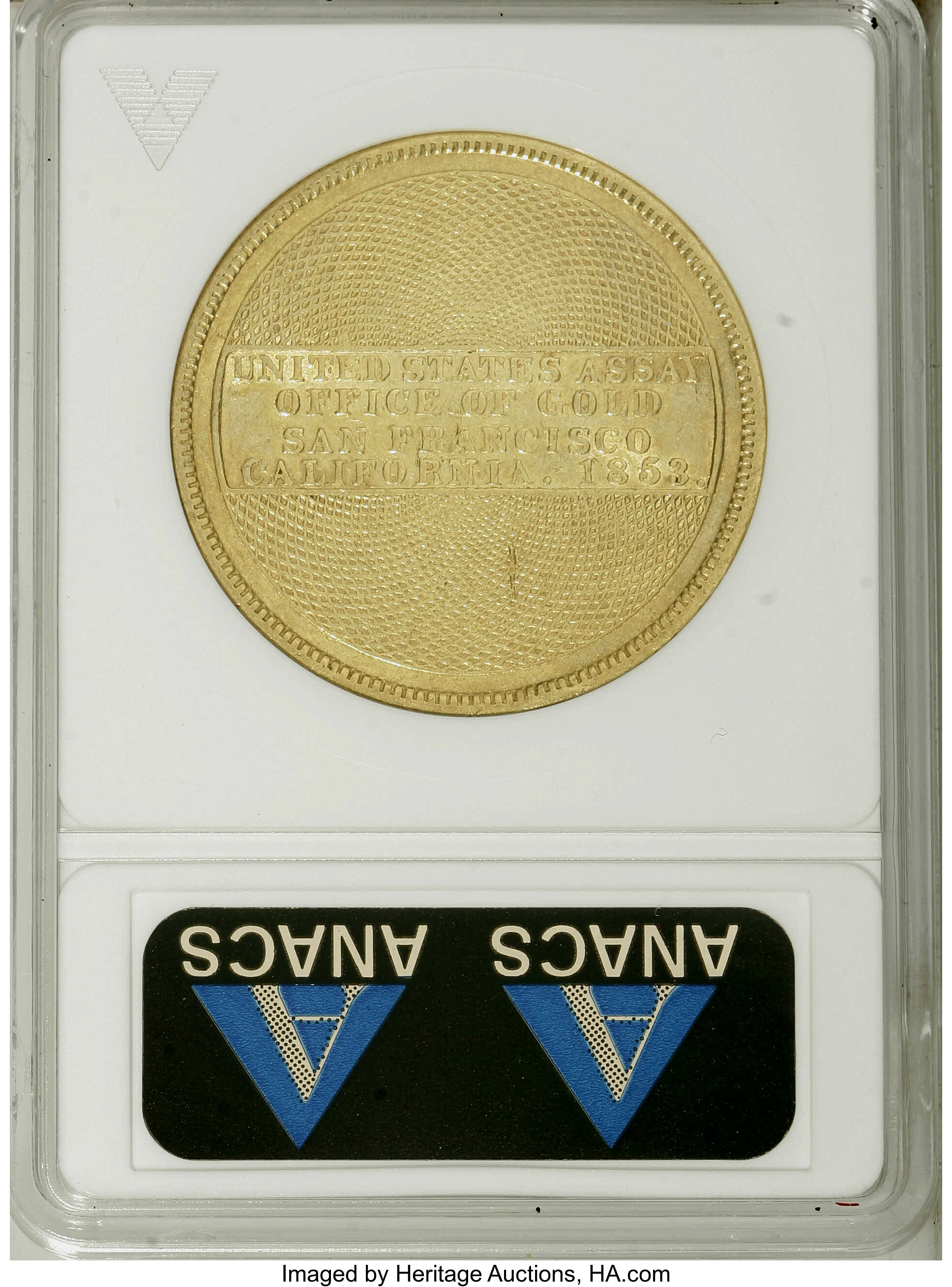 1853 G$20  U.S. Assay Office, TWENTY D., 884 THOUS, K-17 MS thumbnail 14