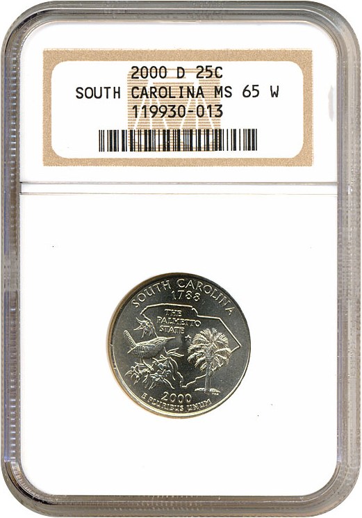 2000-D 25c South Carolina AU53 thumbnail 21