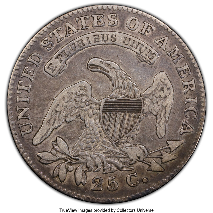 1820 25c Large 0, B-1 AG3 CAC thumbnail 23