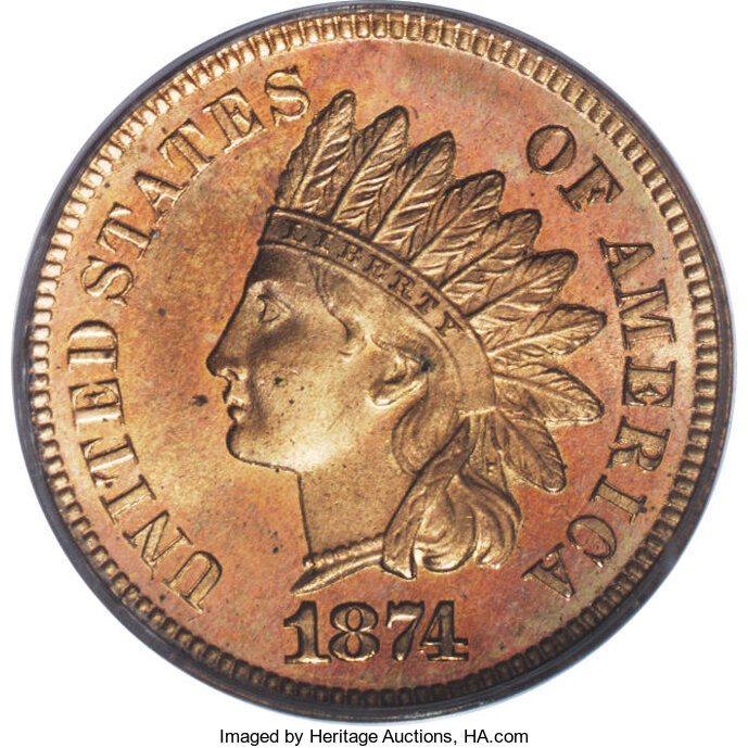 1874 1c PR RD CAM PR65 RD CAM thumbnail 19