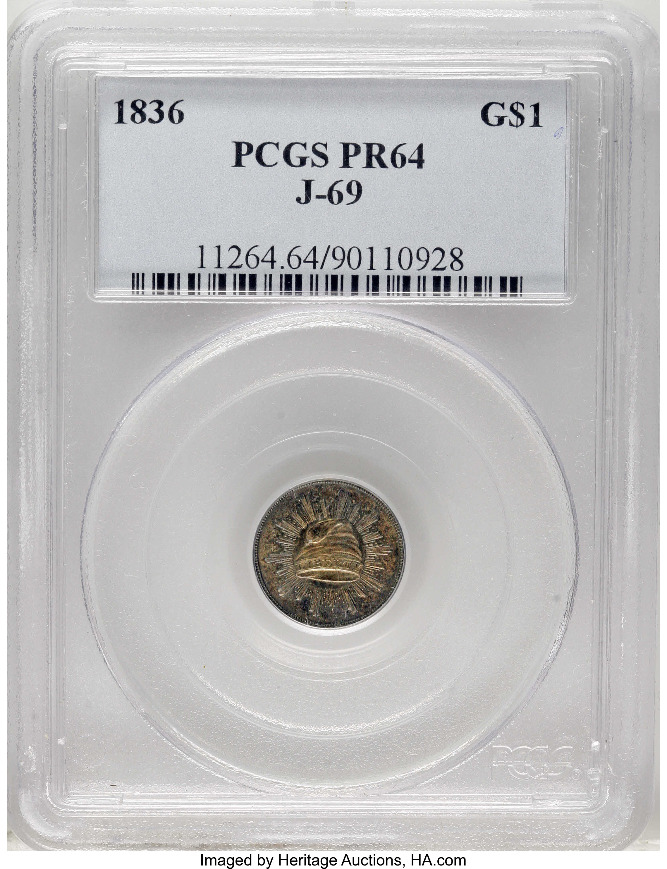 1836 PG$1 Silver, J-69 PR64 thumbnail 23