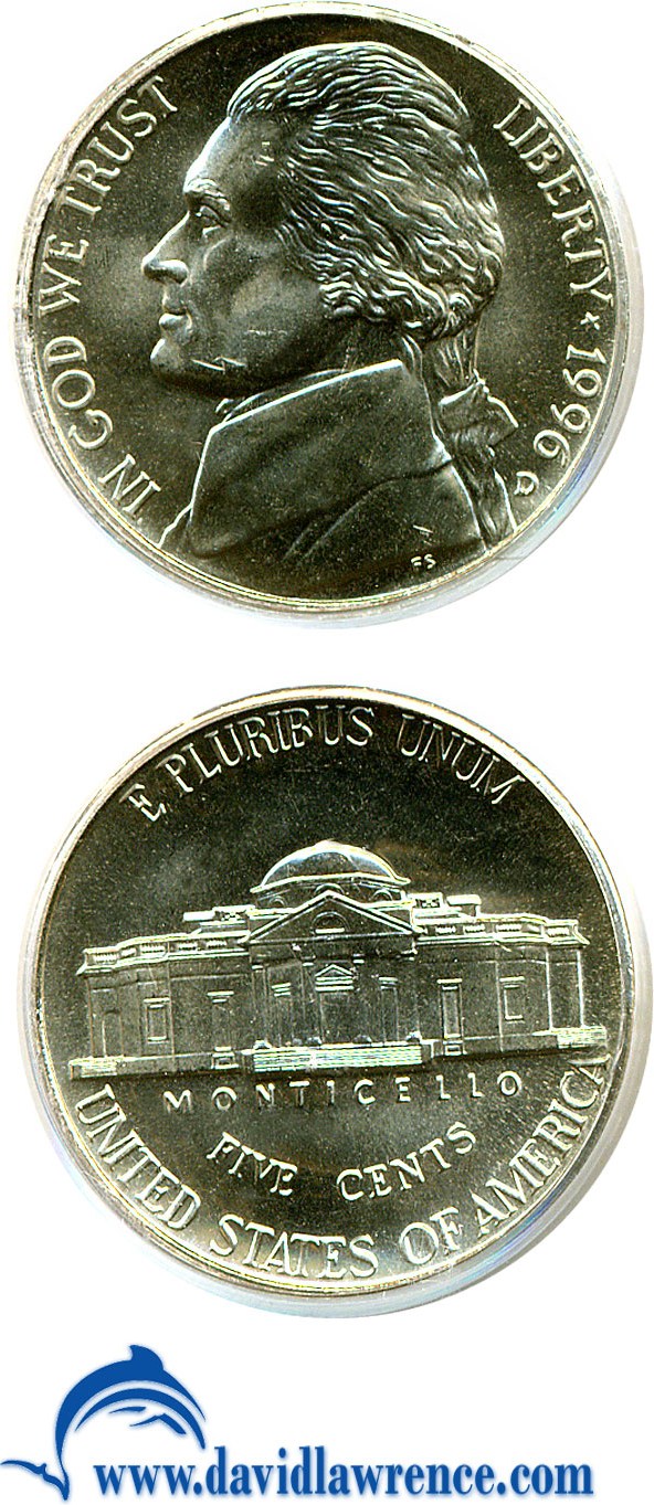 1996-D 5c MS FS MS63 FS thumbnail 2
