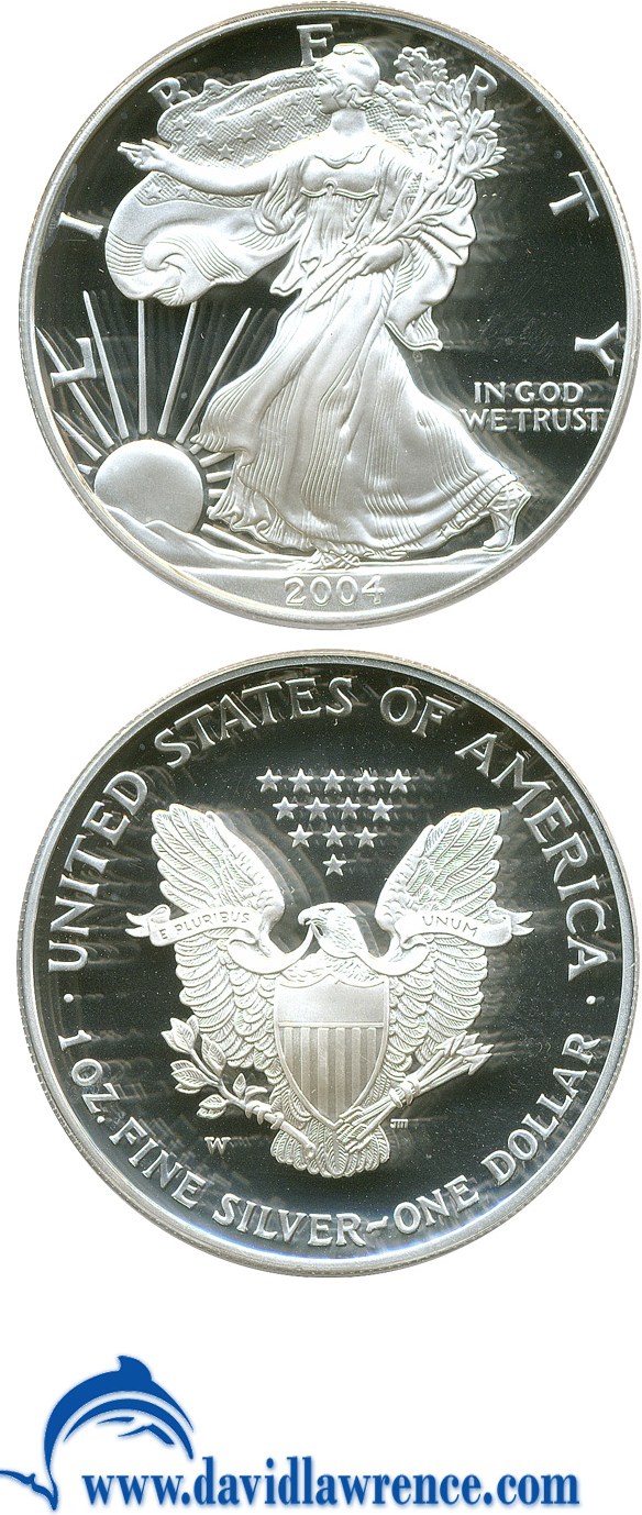 2004-W $1  Silver Eagle PR DCAM PR66 DCAM thumbnail 8