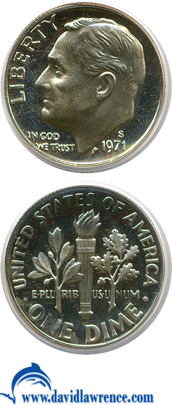 1971-S 10c PR DCAM PR65 DCAM thumbnail 21