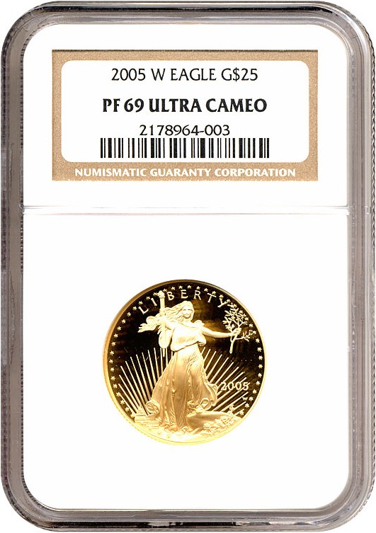 2005-W $25 Gold Eagle NGC Proof 69 UCameo