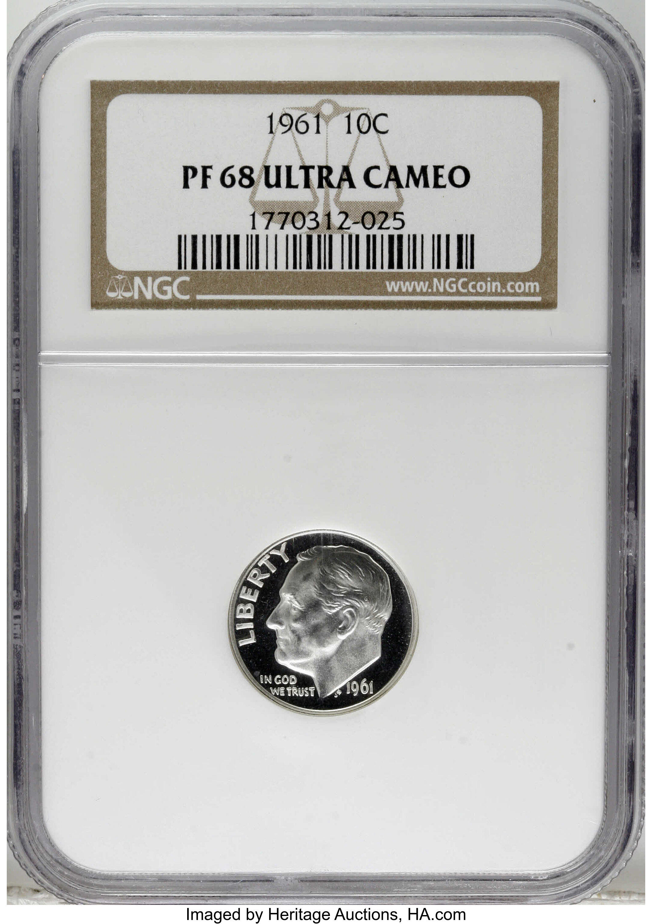 1961 10c PR DCAM PR63 DCAM CAC thumbnail 21