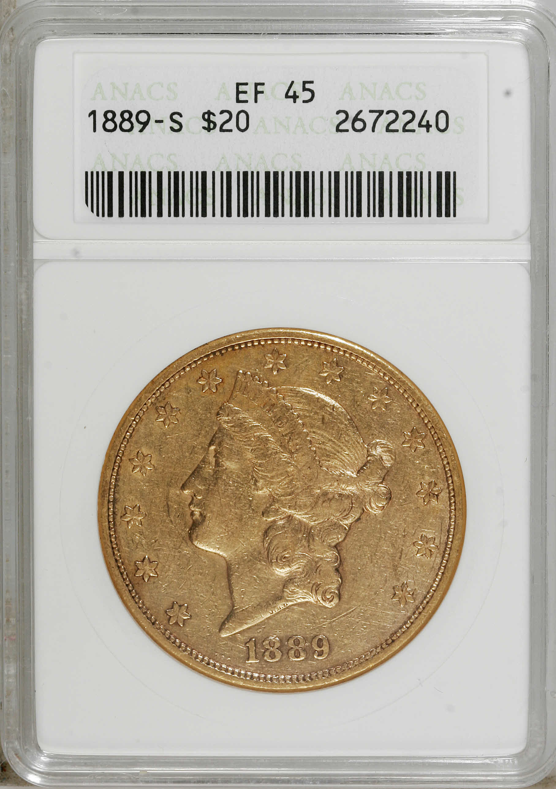 1889-S $20 XF45 thumbnail 2