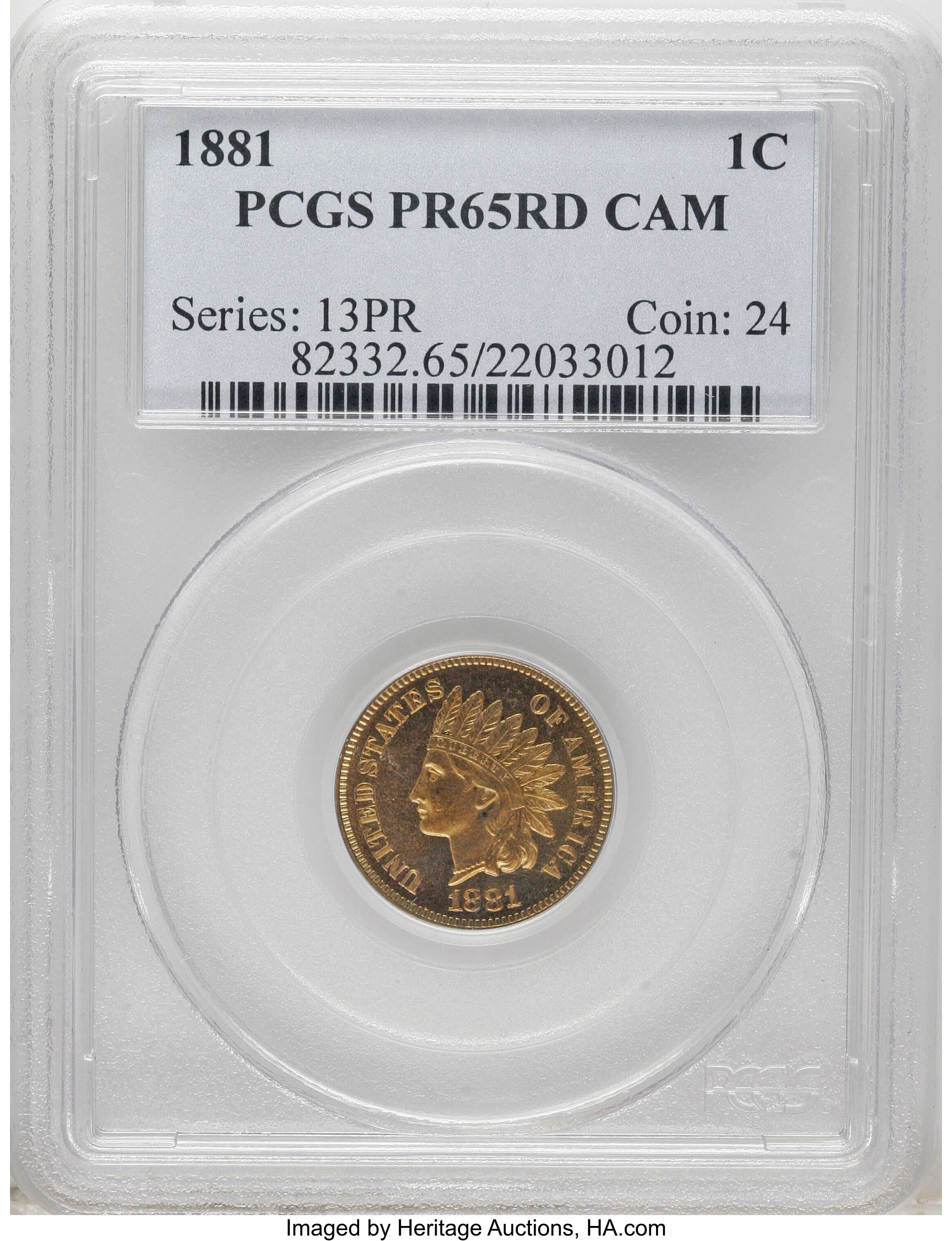 1881 1c PR RD CAM PR63 RD CAM thumbnail 24