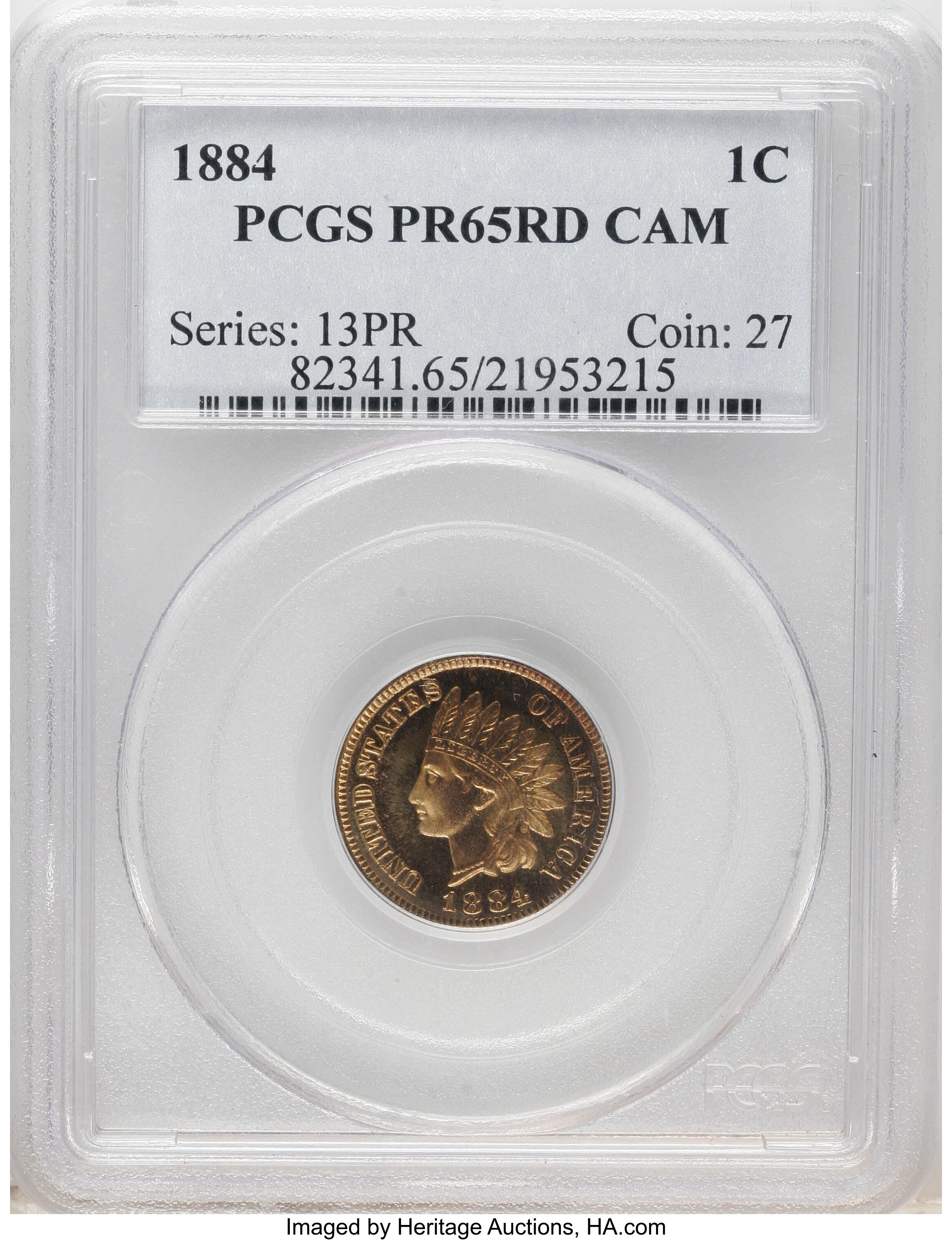 1884 1c PR RD CAM PR65 RD CAM thumbnail 8
