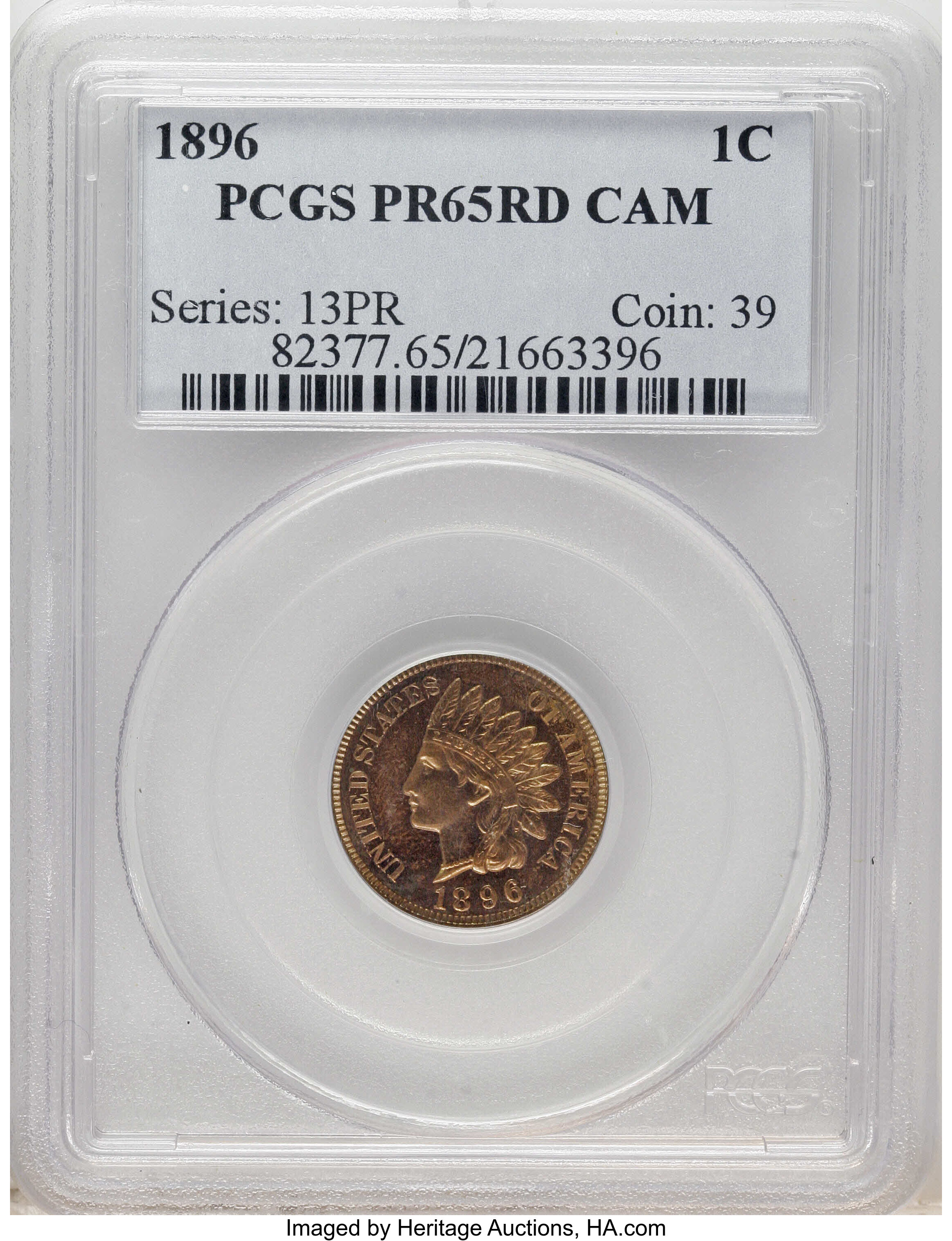 1896 1c PR RD CAM PR65 RD CAM thumbnail 26