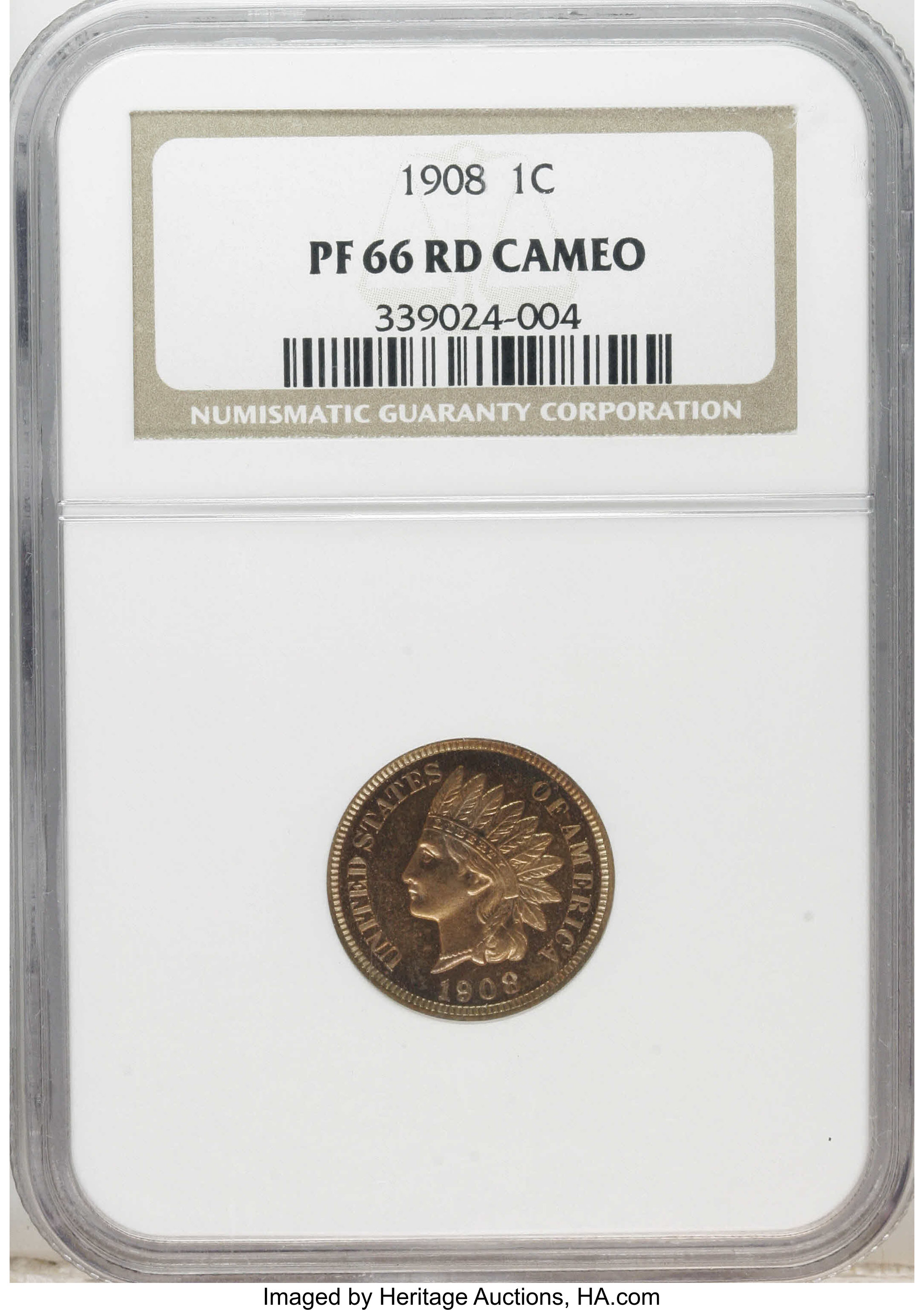 1908 1c PR RD CAM PR66 RD CAM thumbnail 14