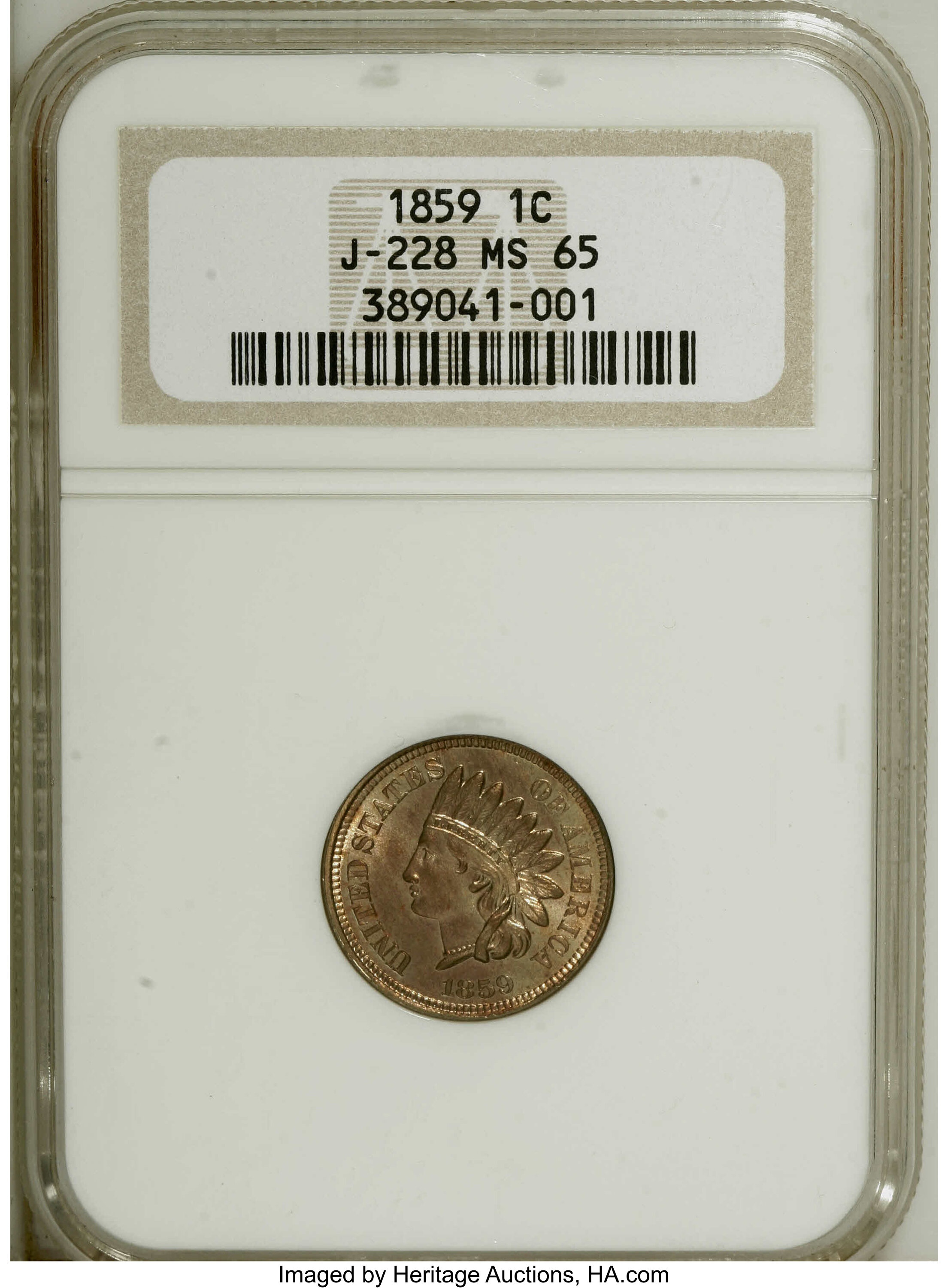 1859 P1c Copper, Shield Reverse, J-228 PR thumbnail 8