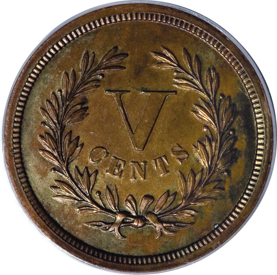 1871 P5c Copper, J-1051 PR BN PR62 BN thumbnail 7