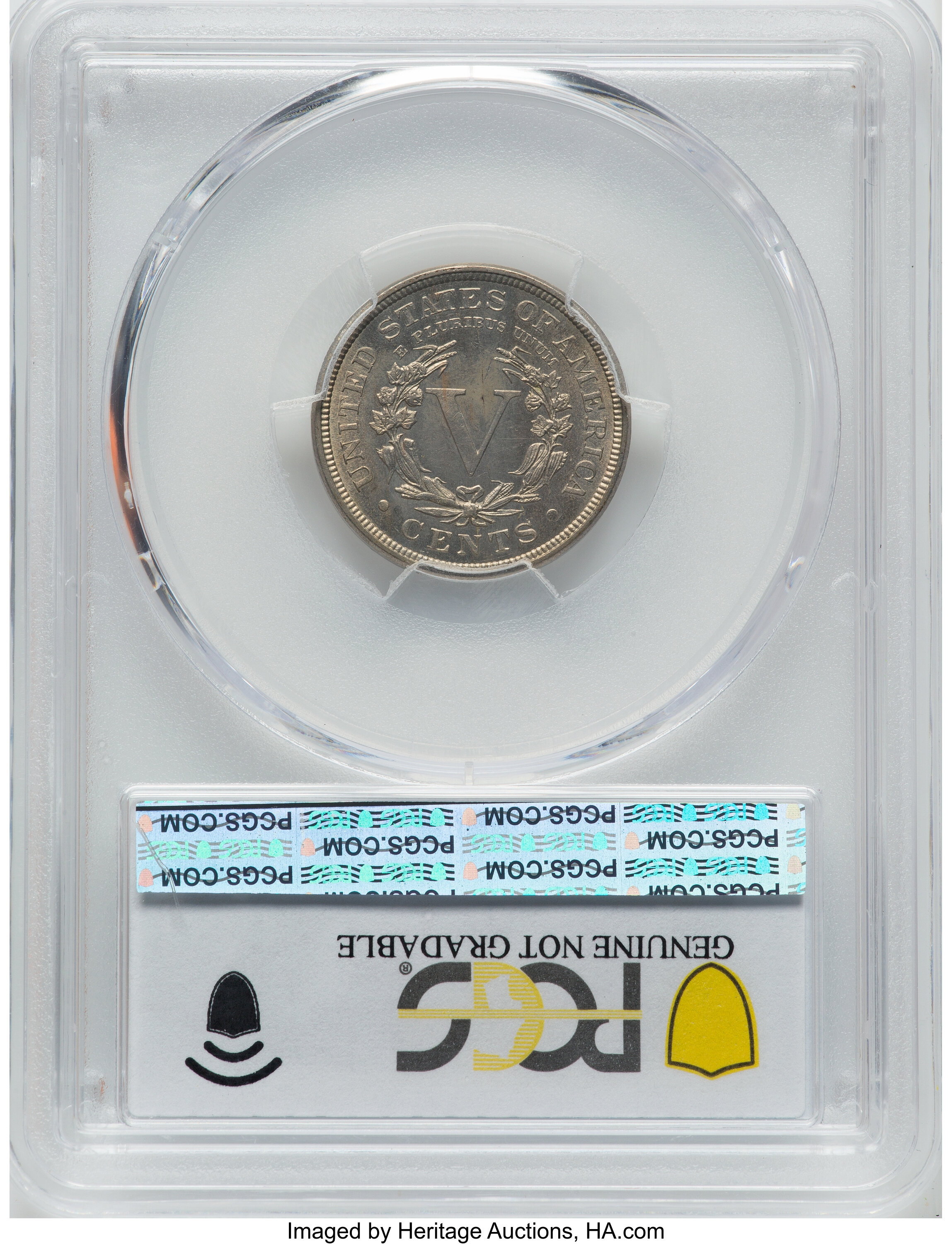 1886 5c MS60 thumbnail 2