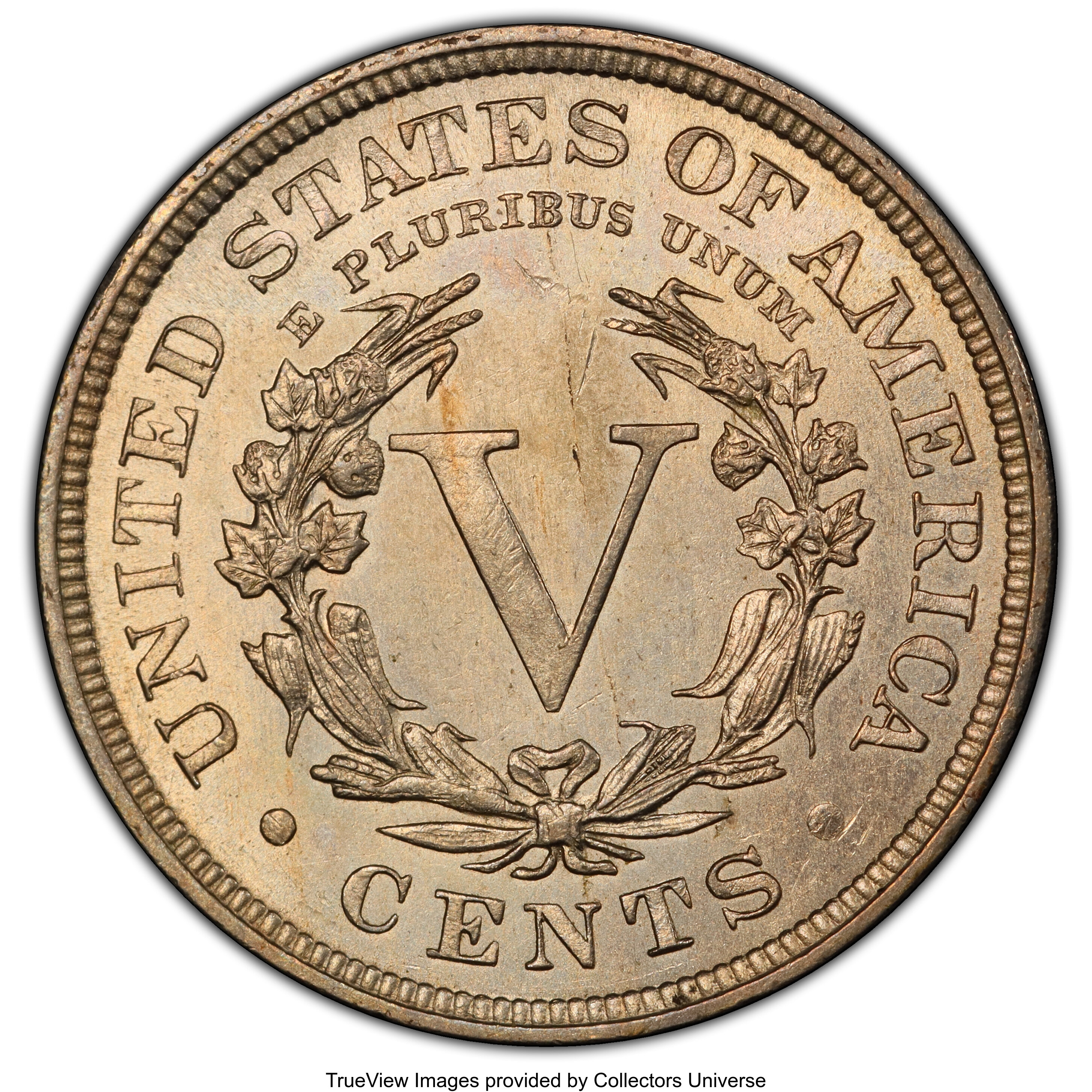 1886 5c MS60 thumbnail 3