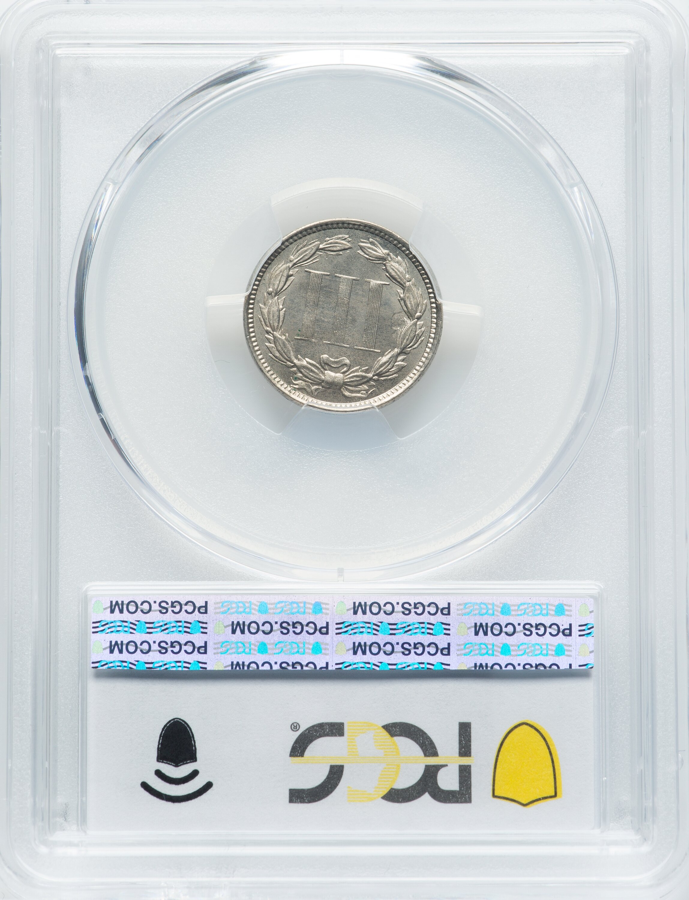 1874 3cN MS65 CAC thumbnail 3