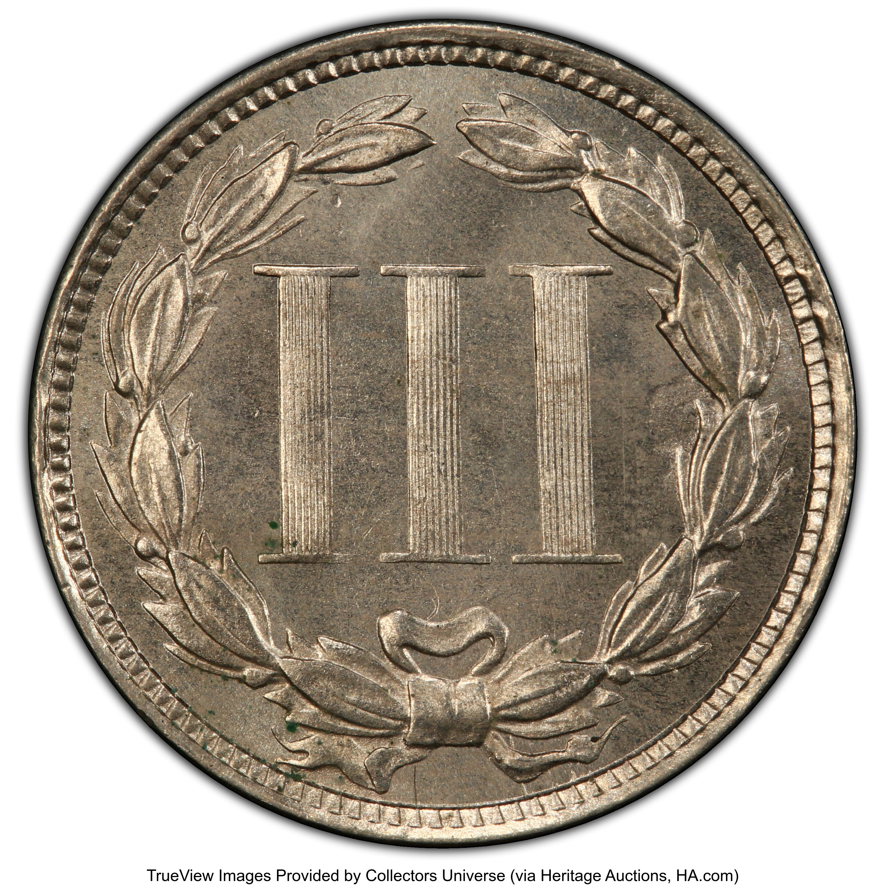 1874 3cN MS65 CAC thumbnail 4
