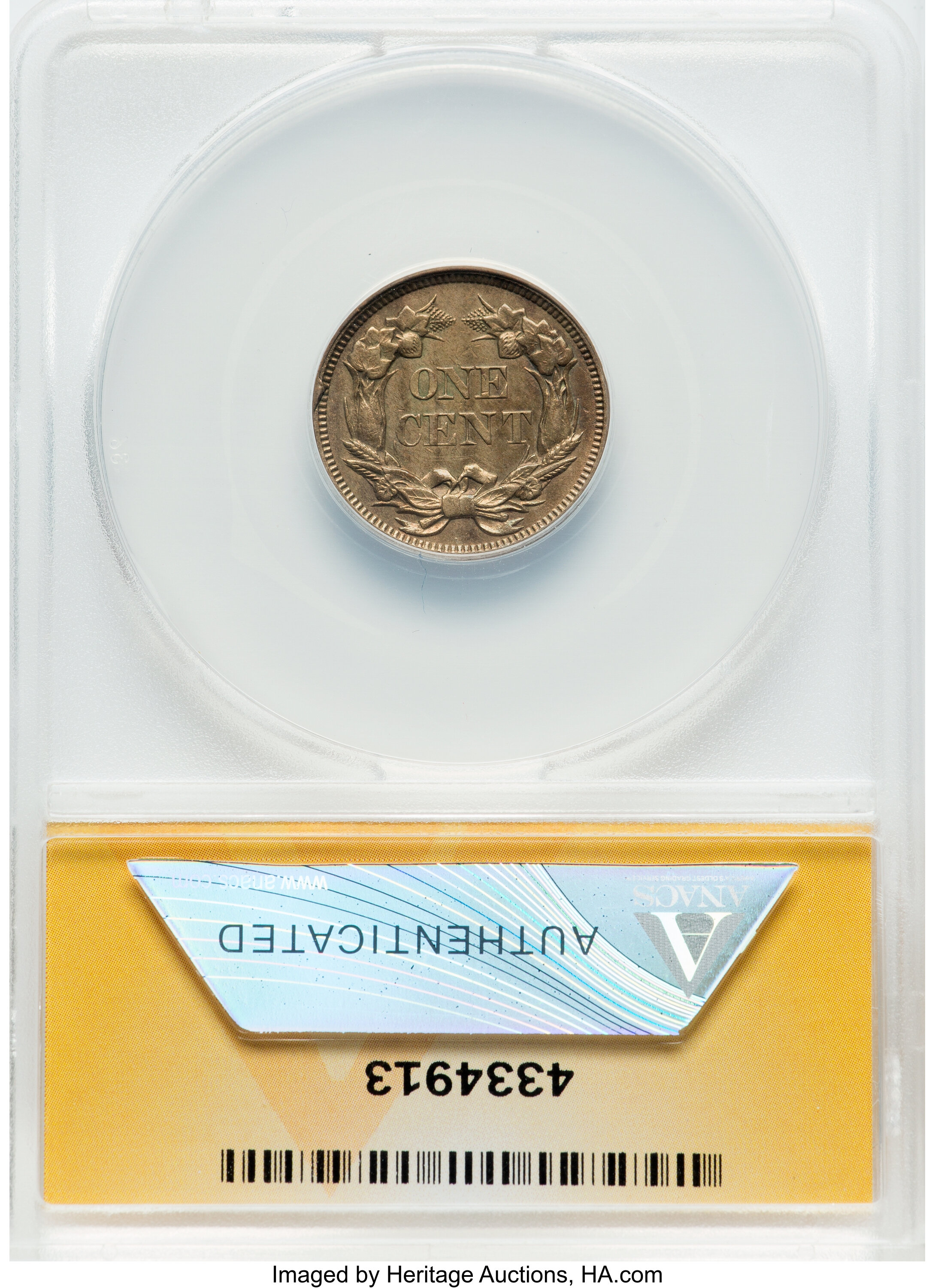 1857 1c Flying Eagle, Obverse of 1856, FS-401b, S-2 VF35 thumbnail 14