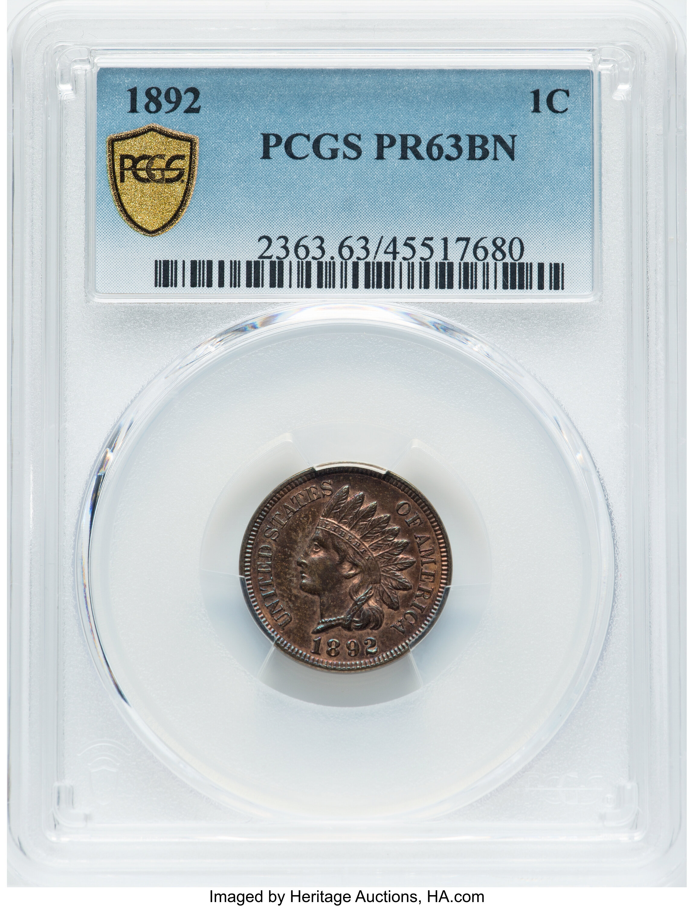1892 1c PR BN PR63 BN thumbnail 6