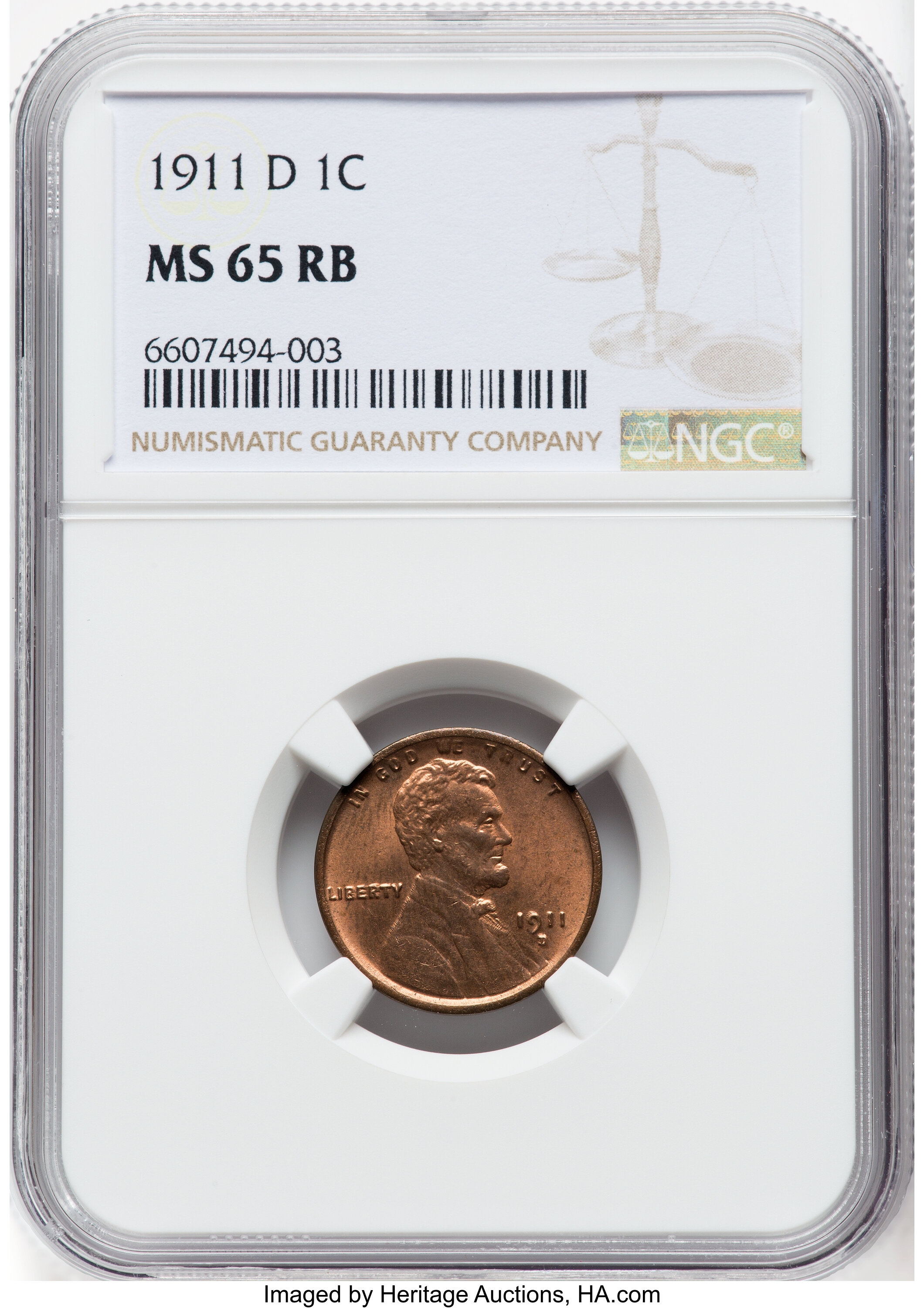 1911-D 1c MS RB MS65 RB thumbnail 8