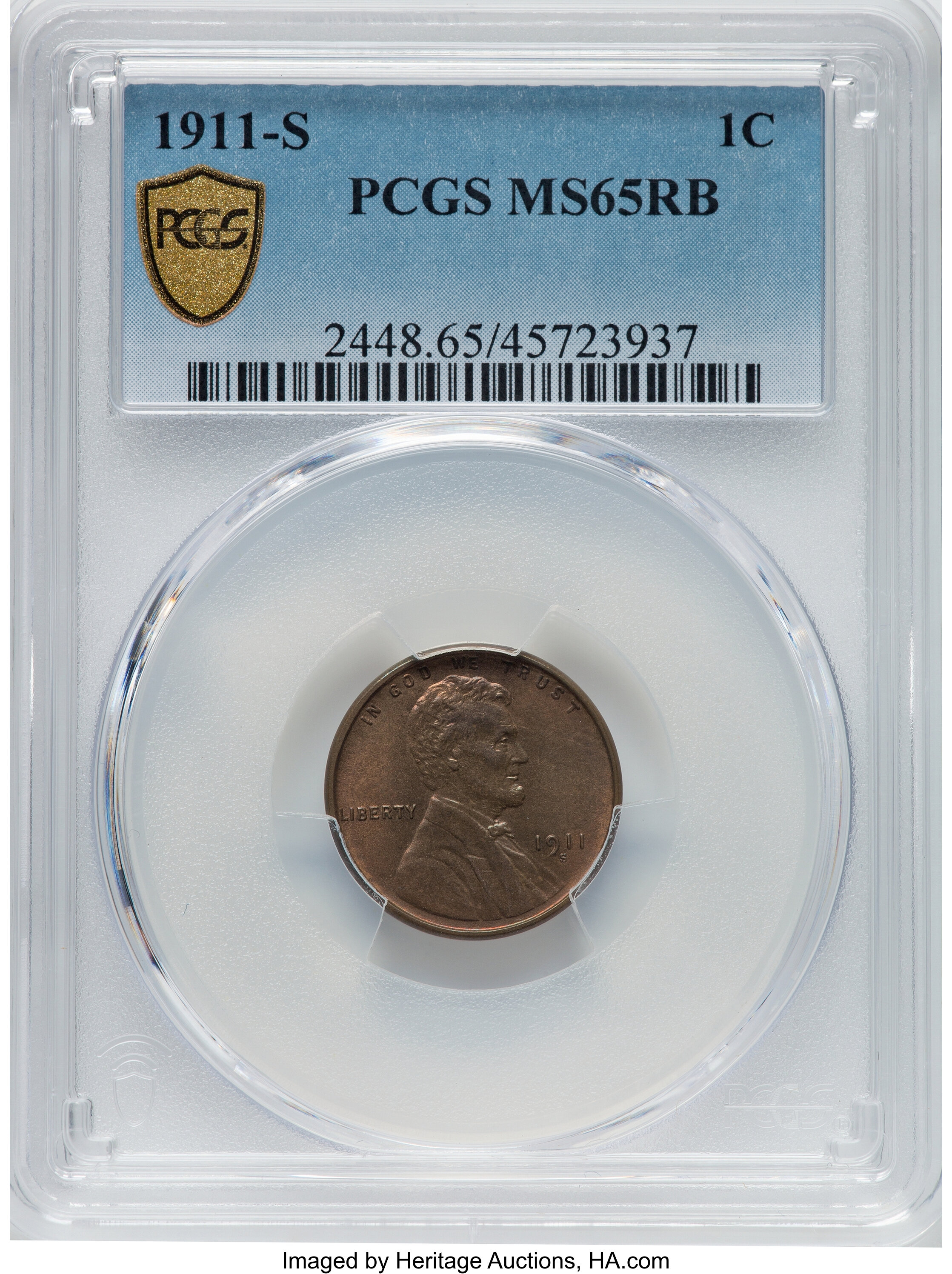 1911-S 1c MS RB MS65 RB thumbnail 7