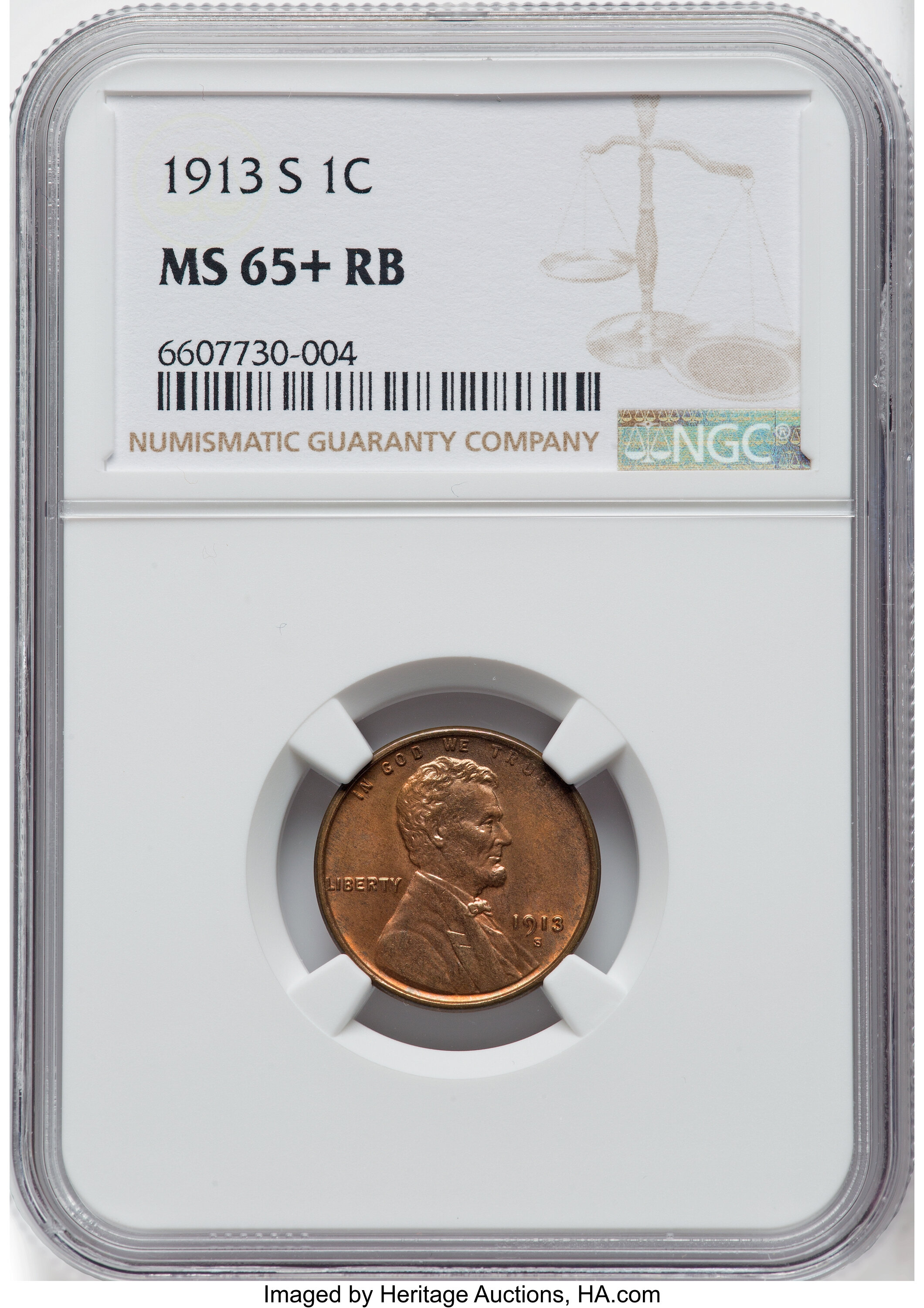 1913-S 1c MS RB MS65 RB CAC thumbnail 9