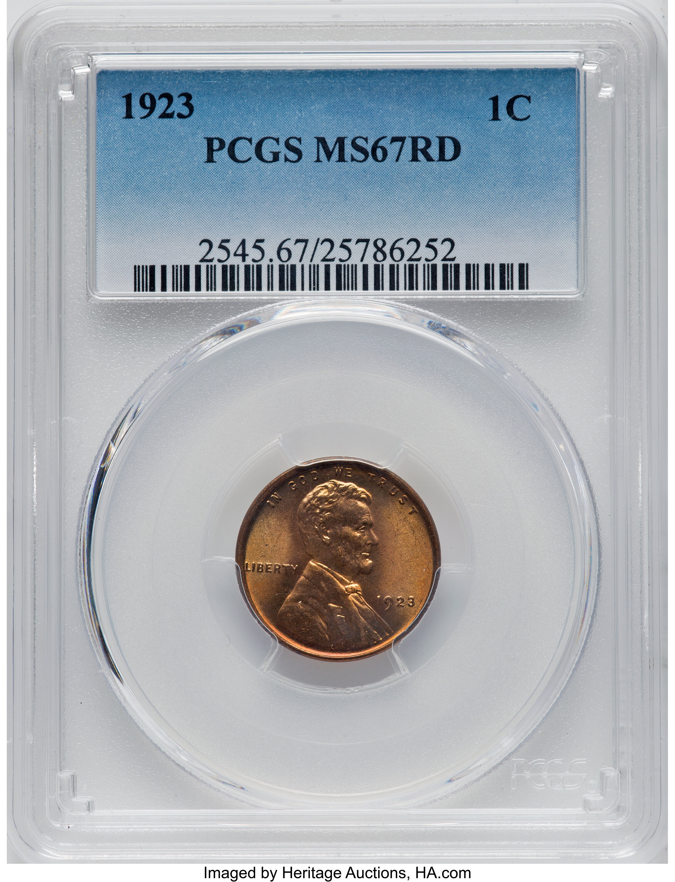 1923 1c MS RD MS67 RD thumbnail 5
