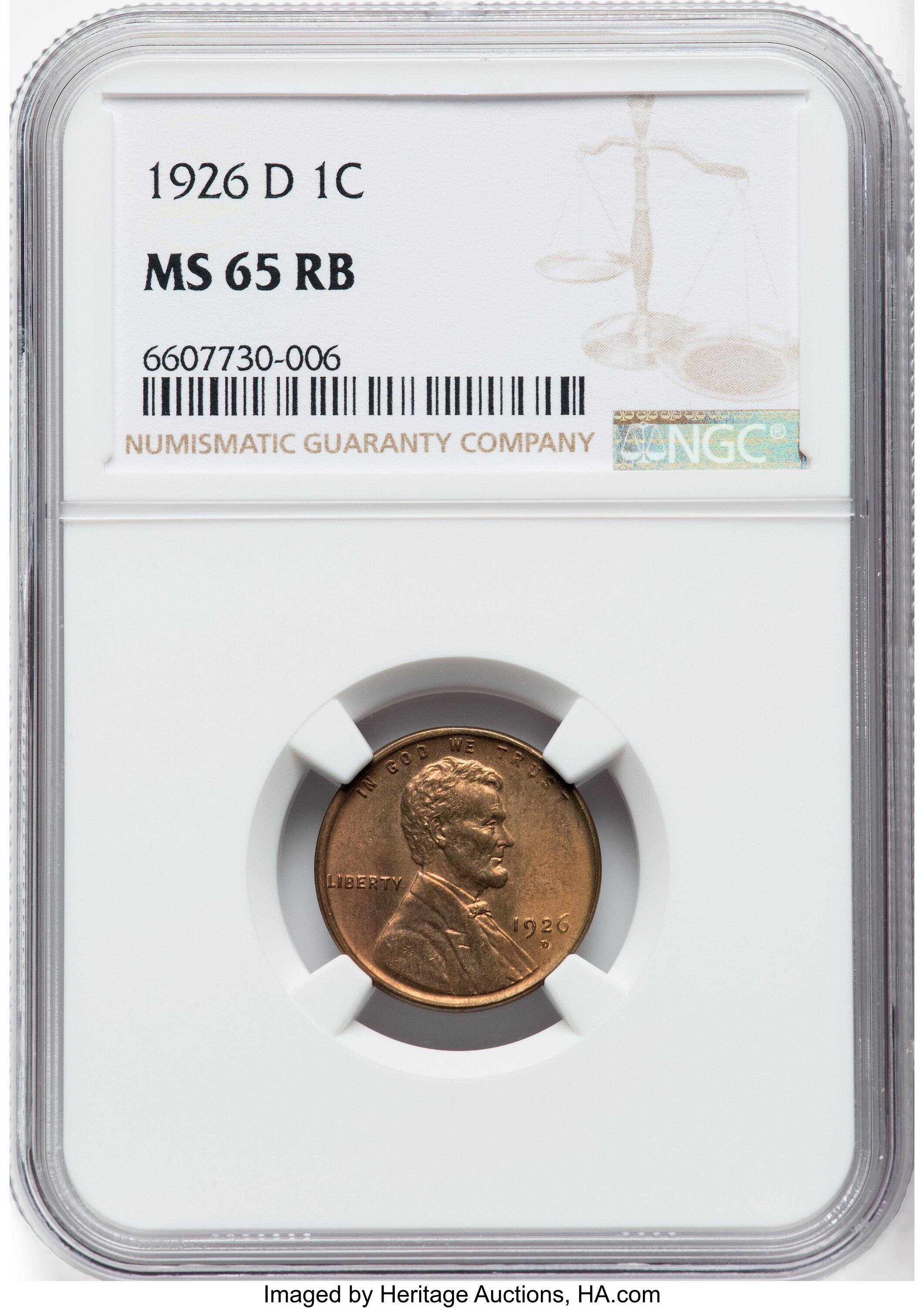 1926-D 1c MS RB MS65 RB thumbnail 6