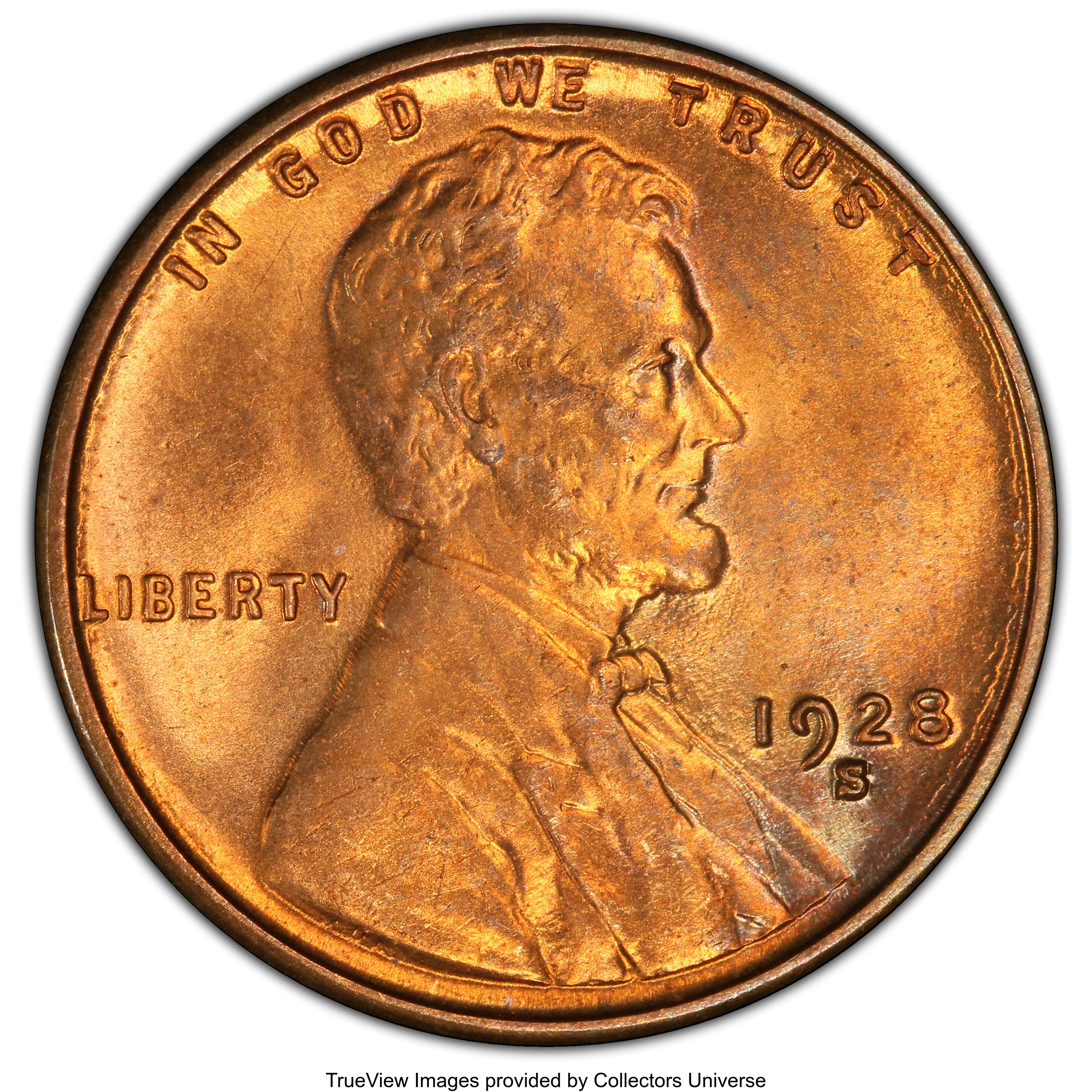 1928-S 1C MS64 Red PCGS. PCGS Population: (172/68 and 3/14+). NGC Census: (37/7 and 0/0+). CDN: $1,250 Whsle. Bid for NGC/P...