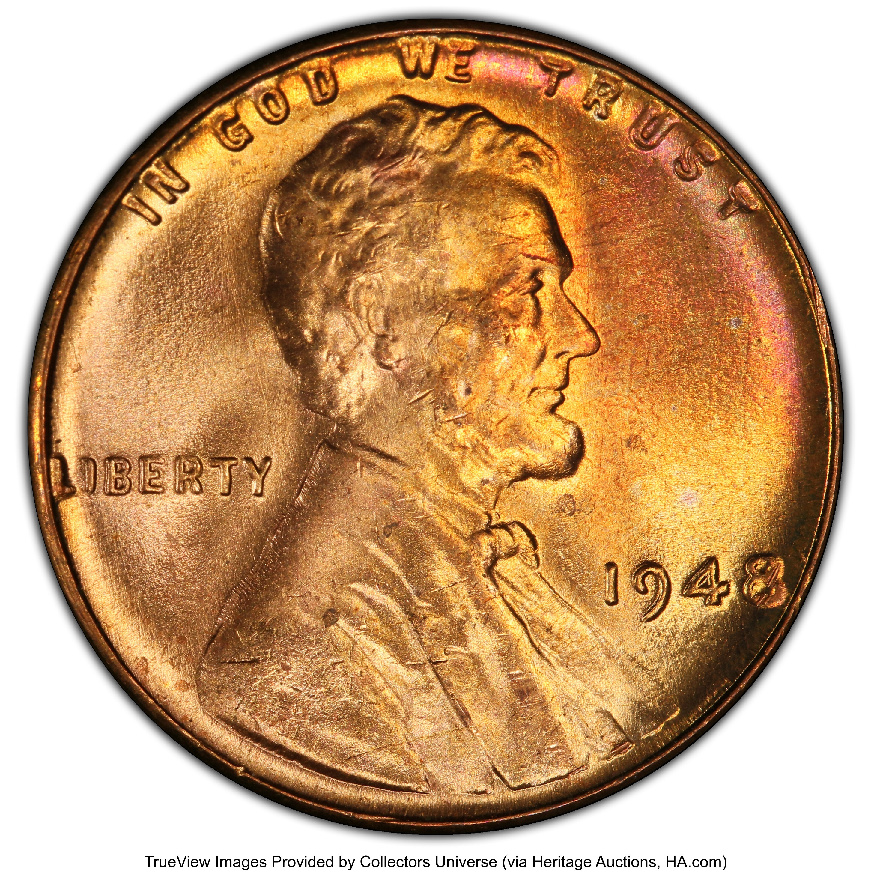 1948 1C MS66 Red PCGS. PCGS Population: (691/43 and 56/6+). NGC Census: (1365/94 and 15/6+). CDN: $60 Whsle. Bid for NGC/PC...