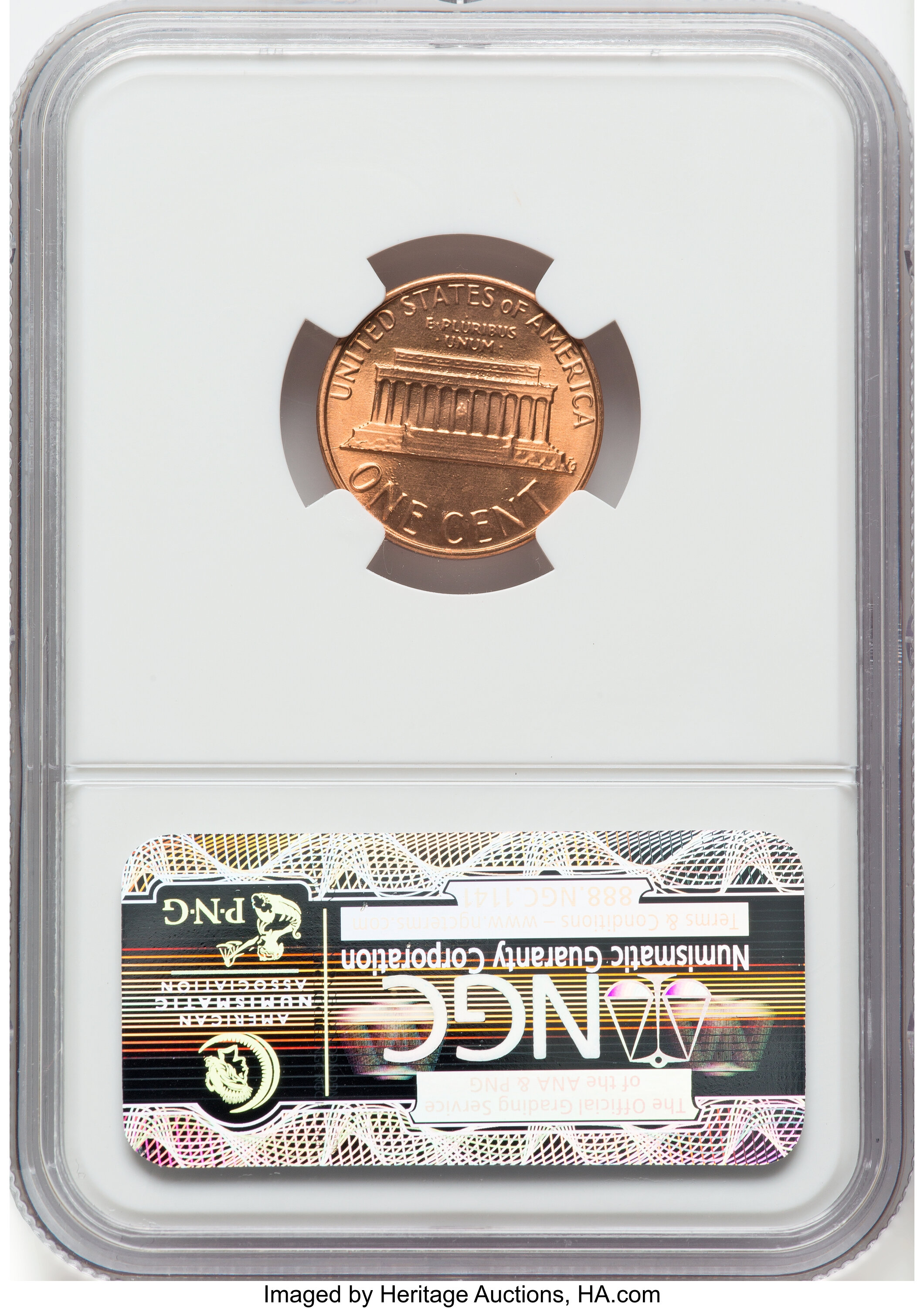1982 1c Zinc, Small Date MS RD MS68 RD thumbnail 3