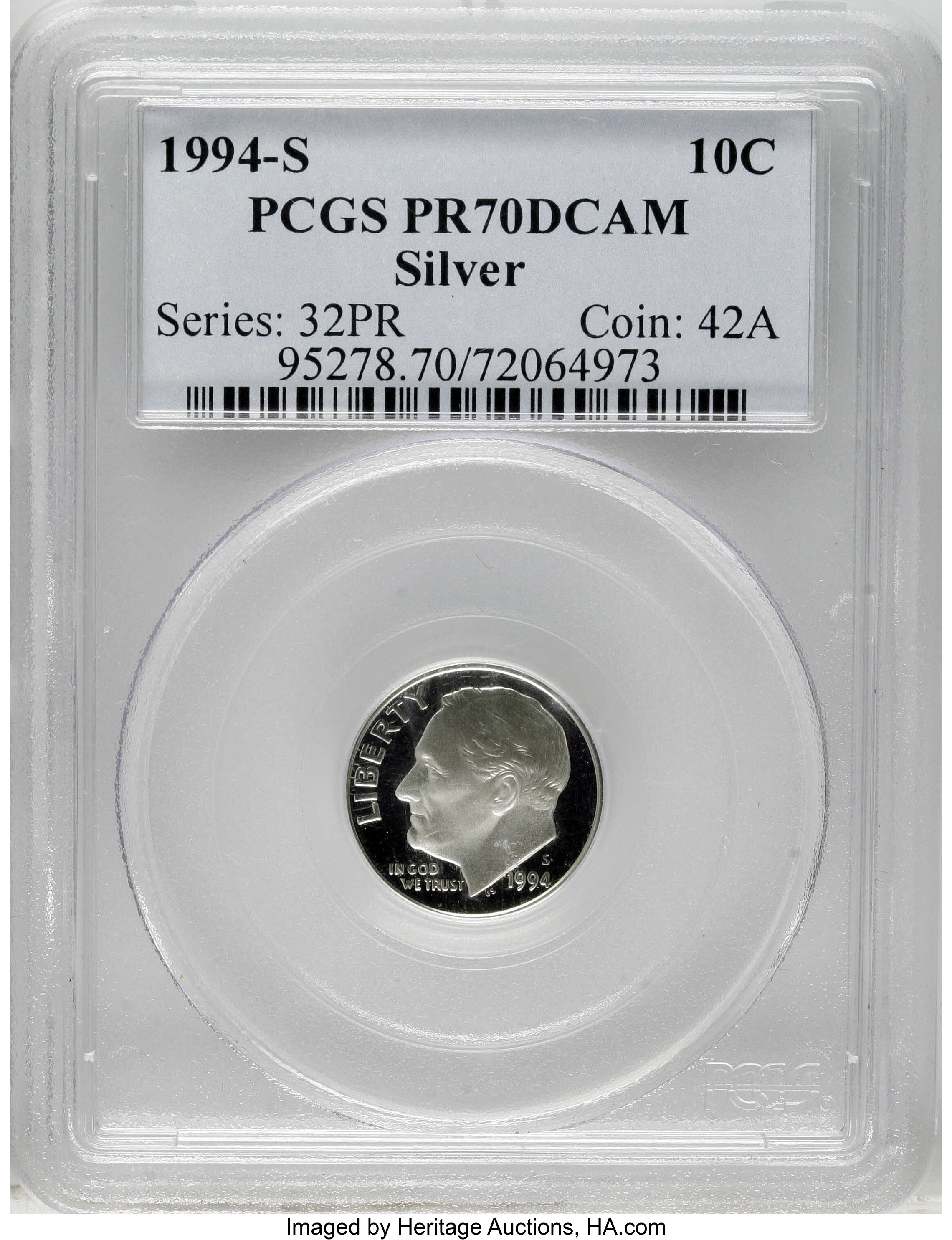 1994-S 10c Silver PR DCAM thumbnail 20