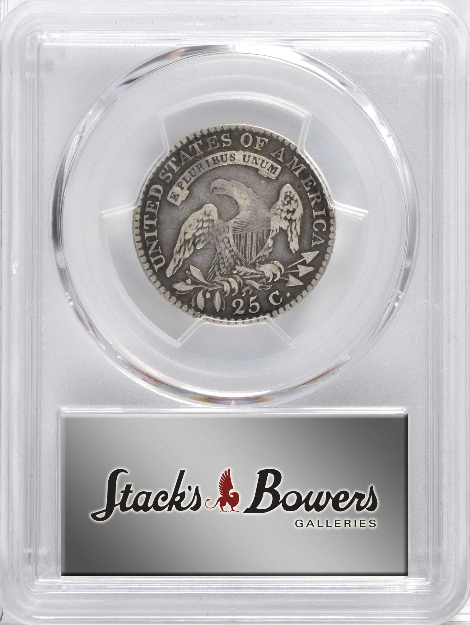 1818/5 25c Overdate, B-1 AG3 CAC thumbnail 18