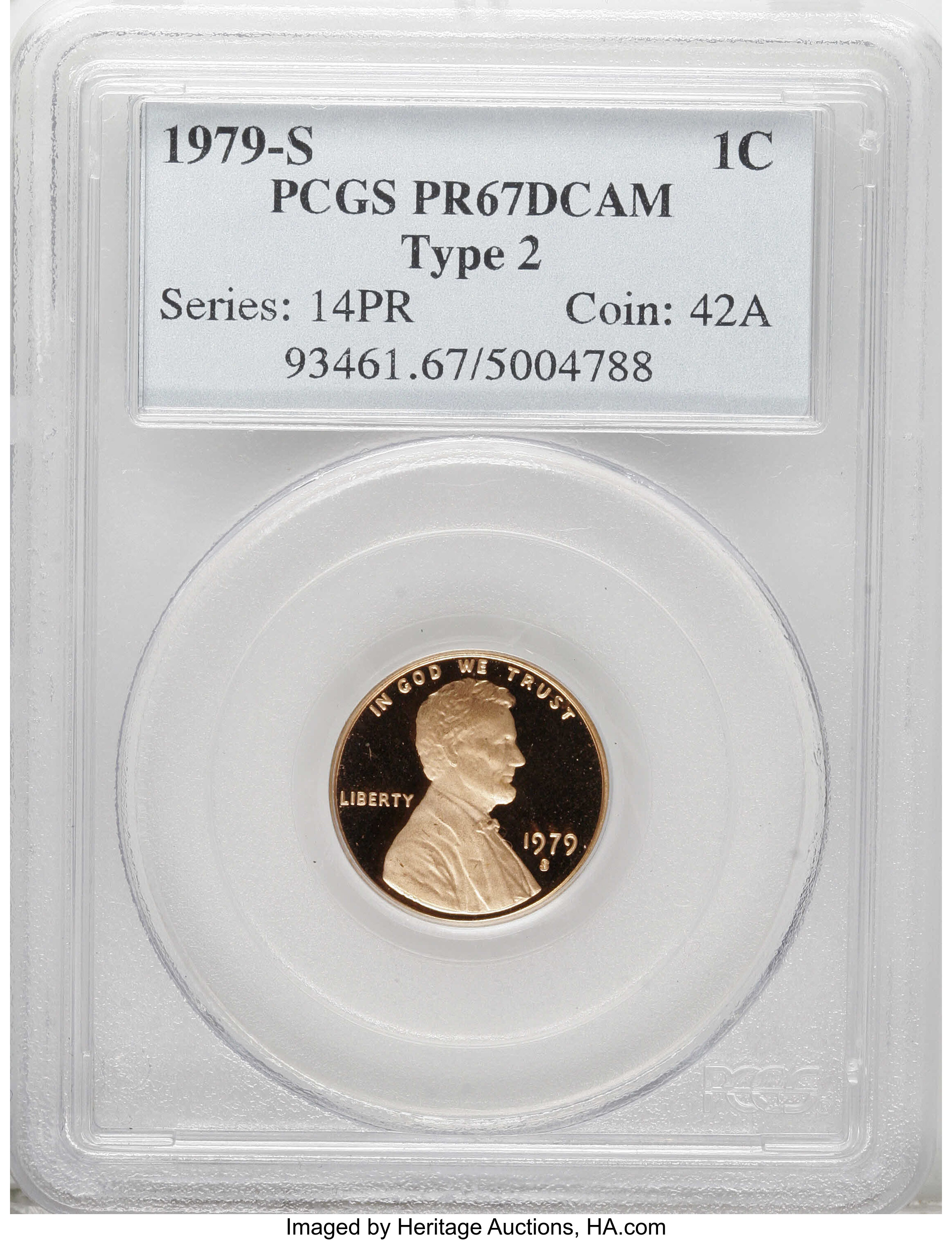 1979-S 1c Type 2 PR RD DCAM PR61 RD DCAM thumbnail 22