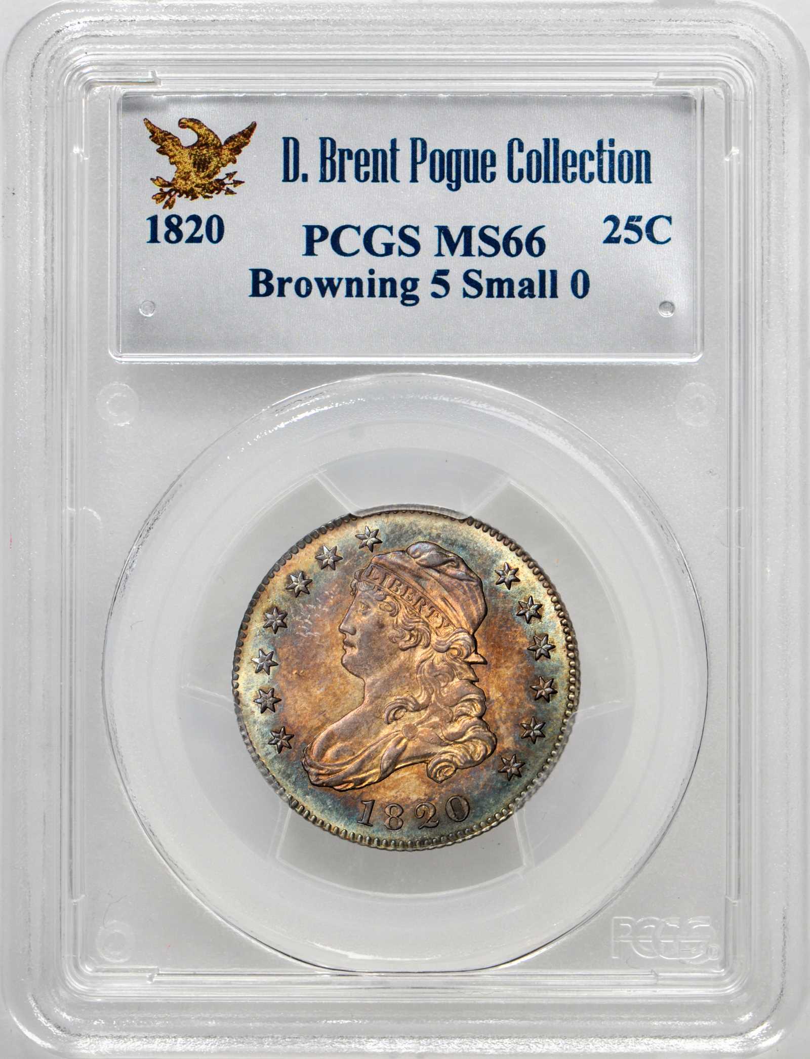 1820 25c Small 0, B-5 VG10 thumbnail 27