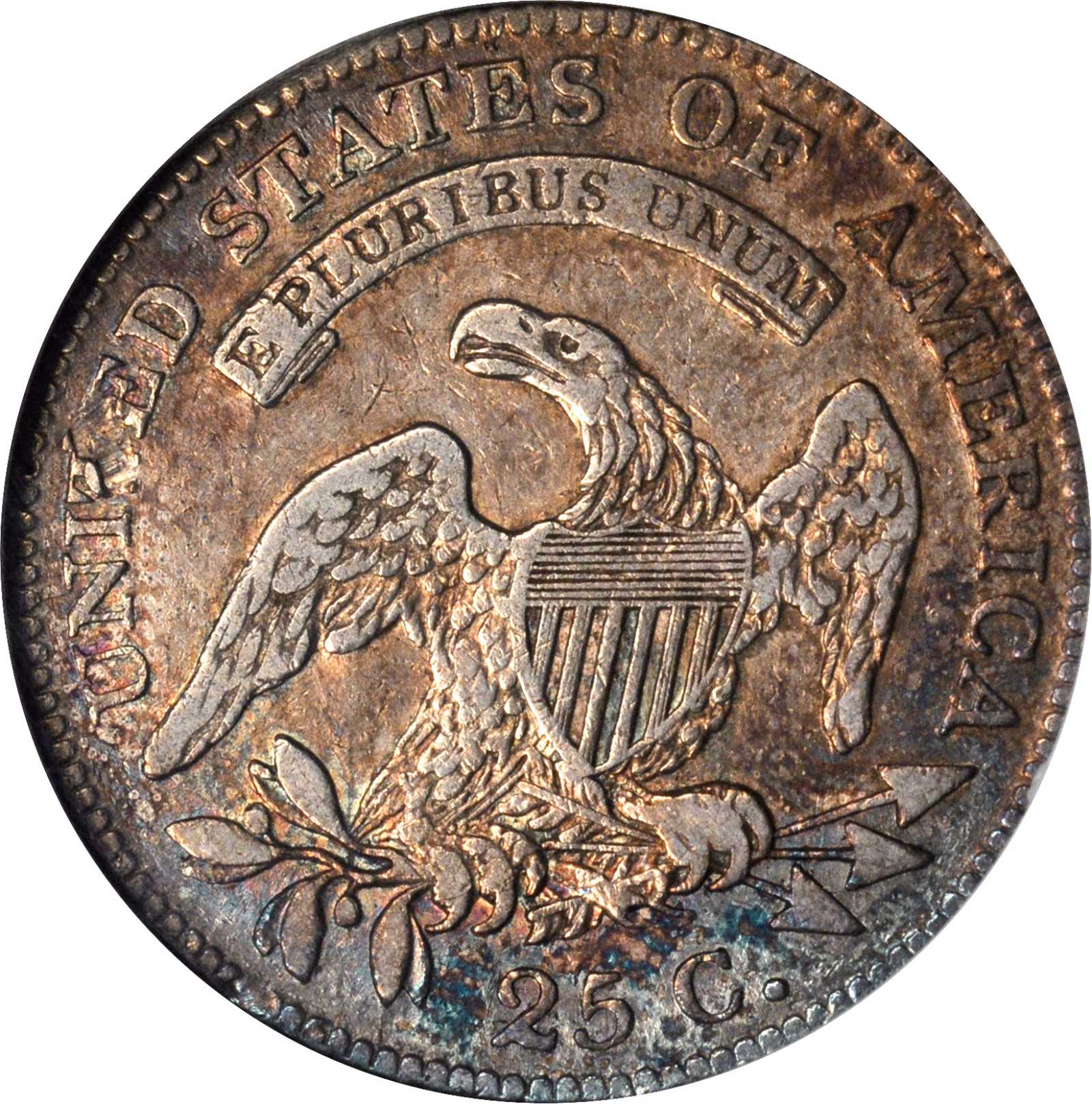 1818 25c B-4 AG3 CAC thumbnail 7