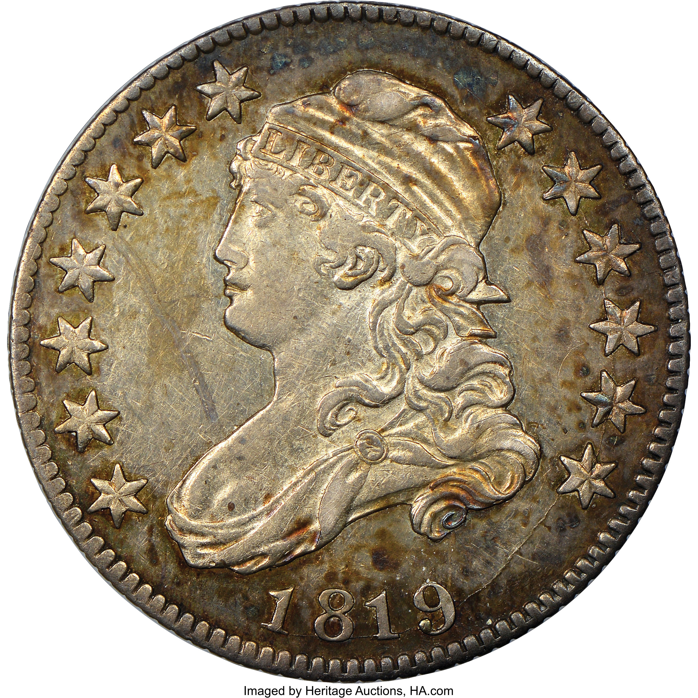 1819 25c Small 9, B-4 MS