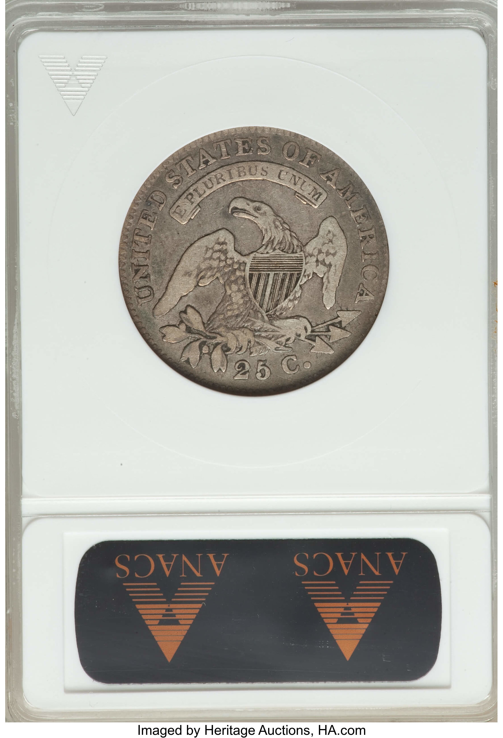 1820 25c Large 0, B-1 AG3 CAC thumbnail 11