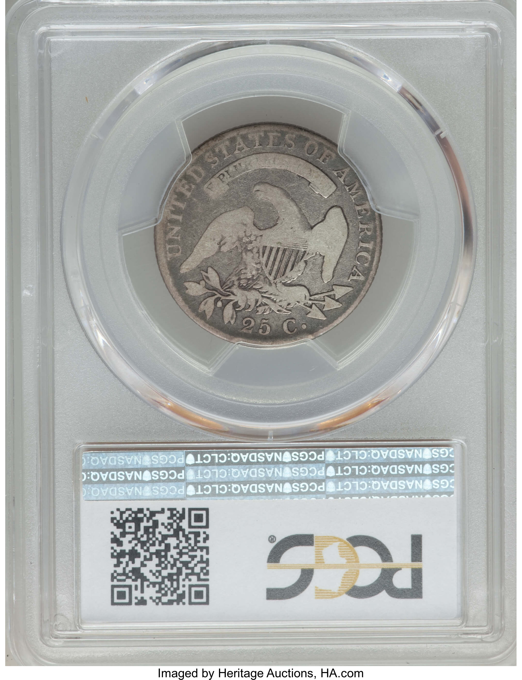 1820 25c Small 0, B-5 VG10 thumbnail 6