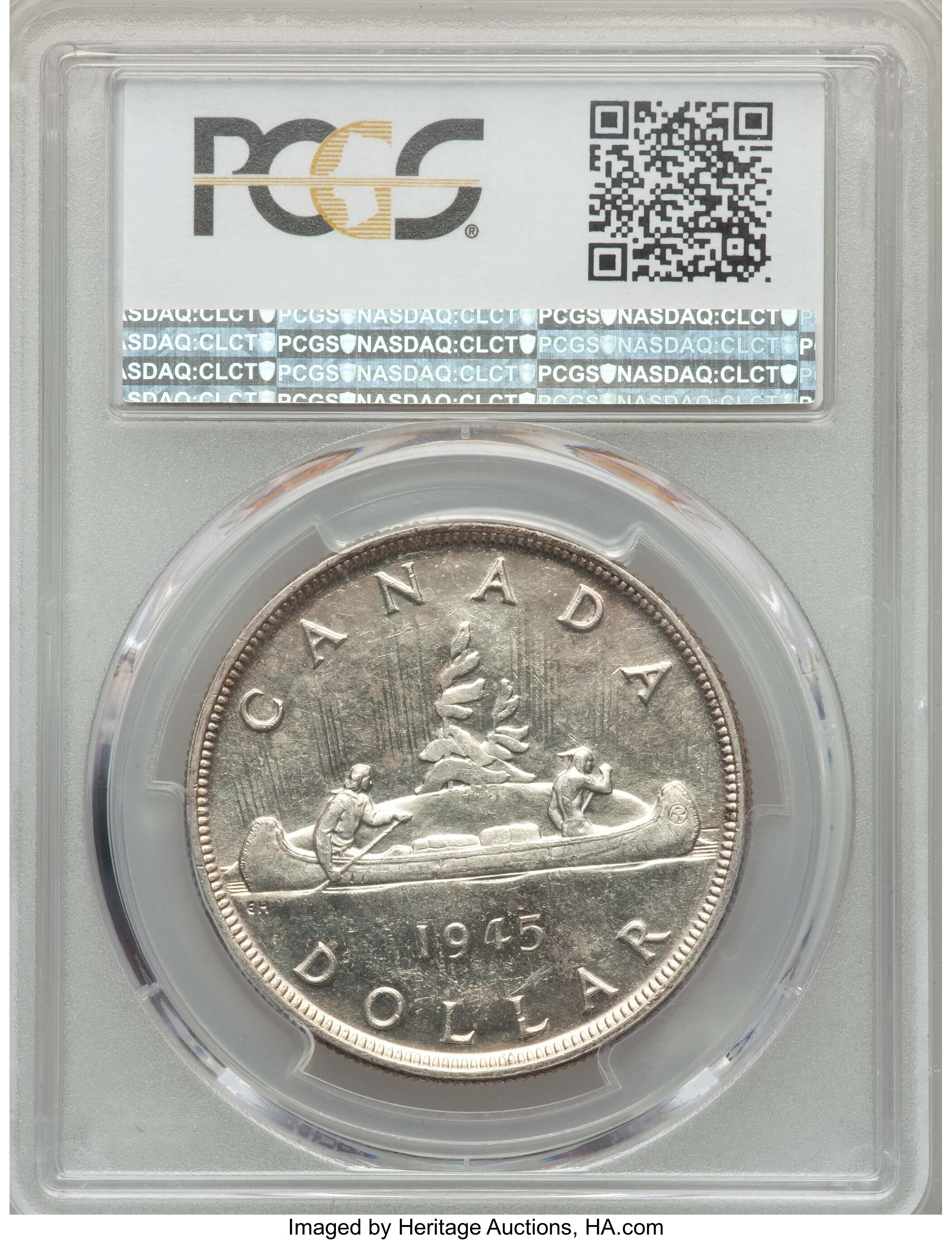 1945 S$1 MS (KM-37) AU58 thumbnail 2