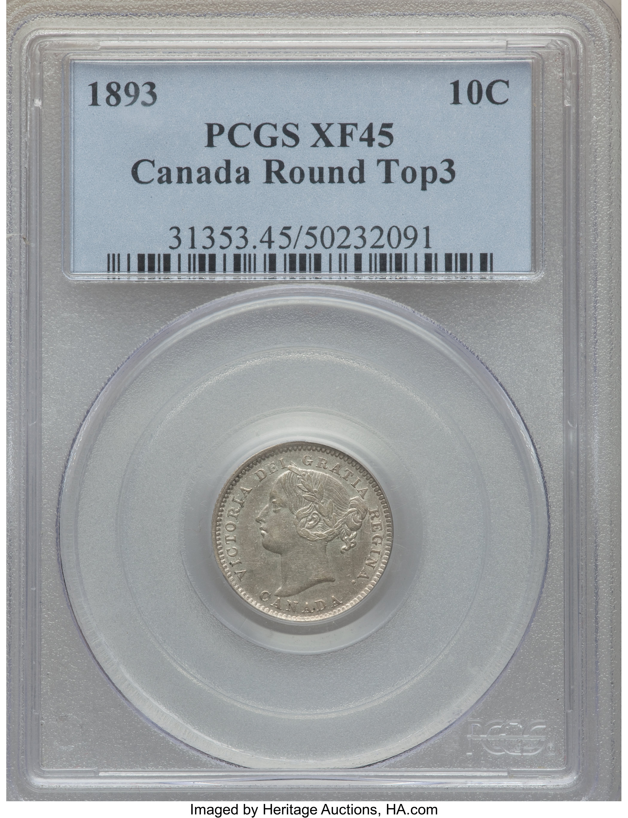 1893 10c Round Top 3 AU50 thumbnail 14